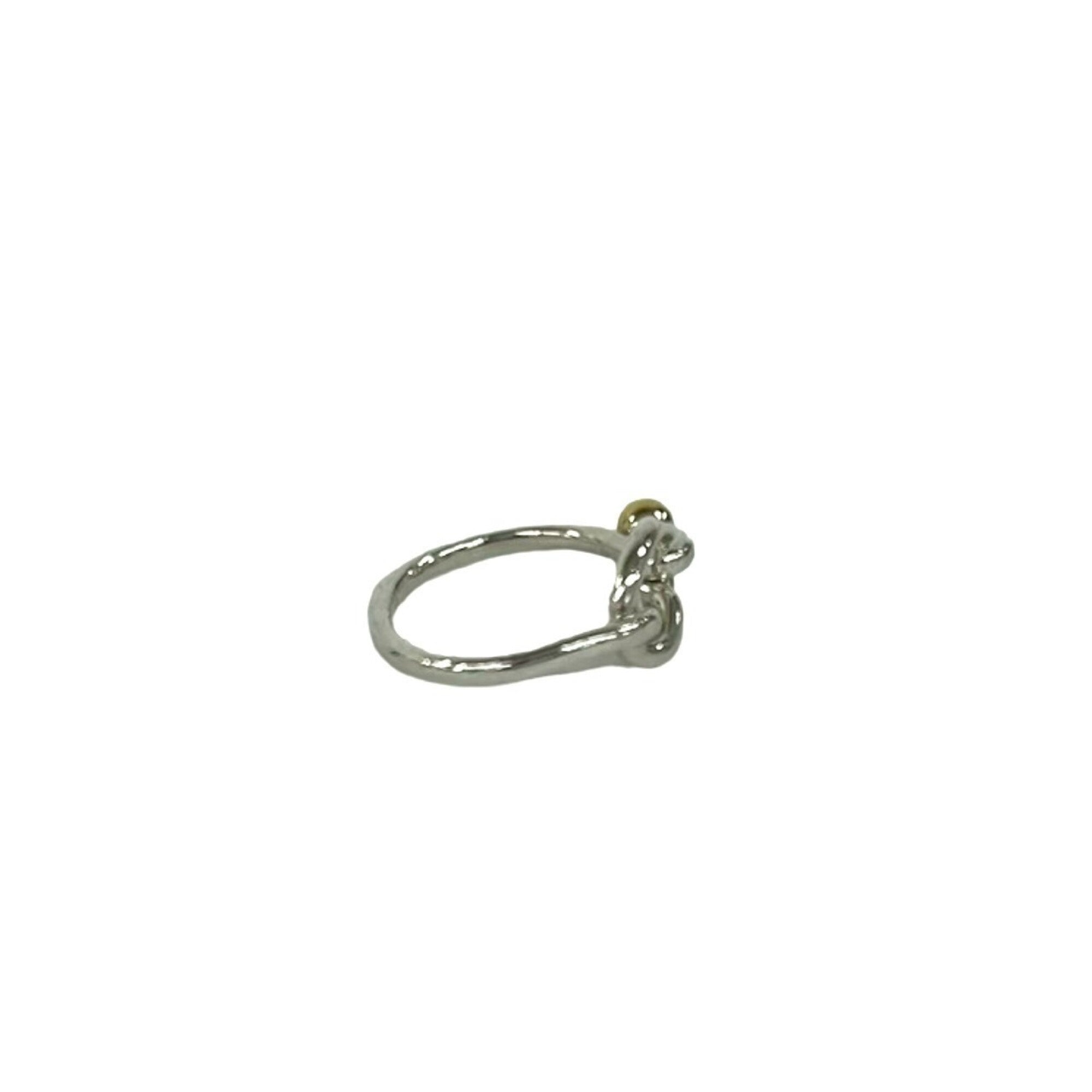 Tiffany Gold Silver Yellow Gold (18K) Silver 925 Band Ring (Pre-Owned)