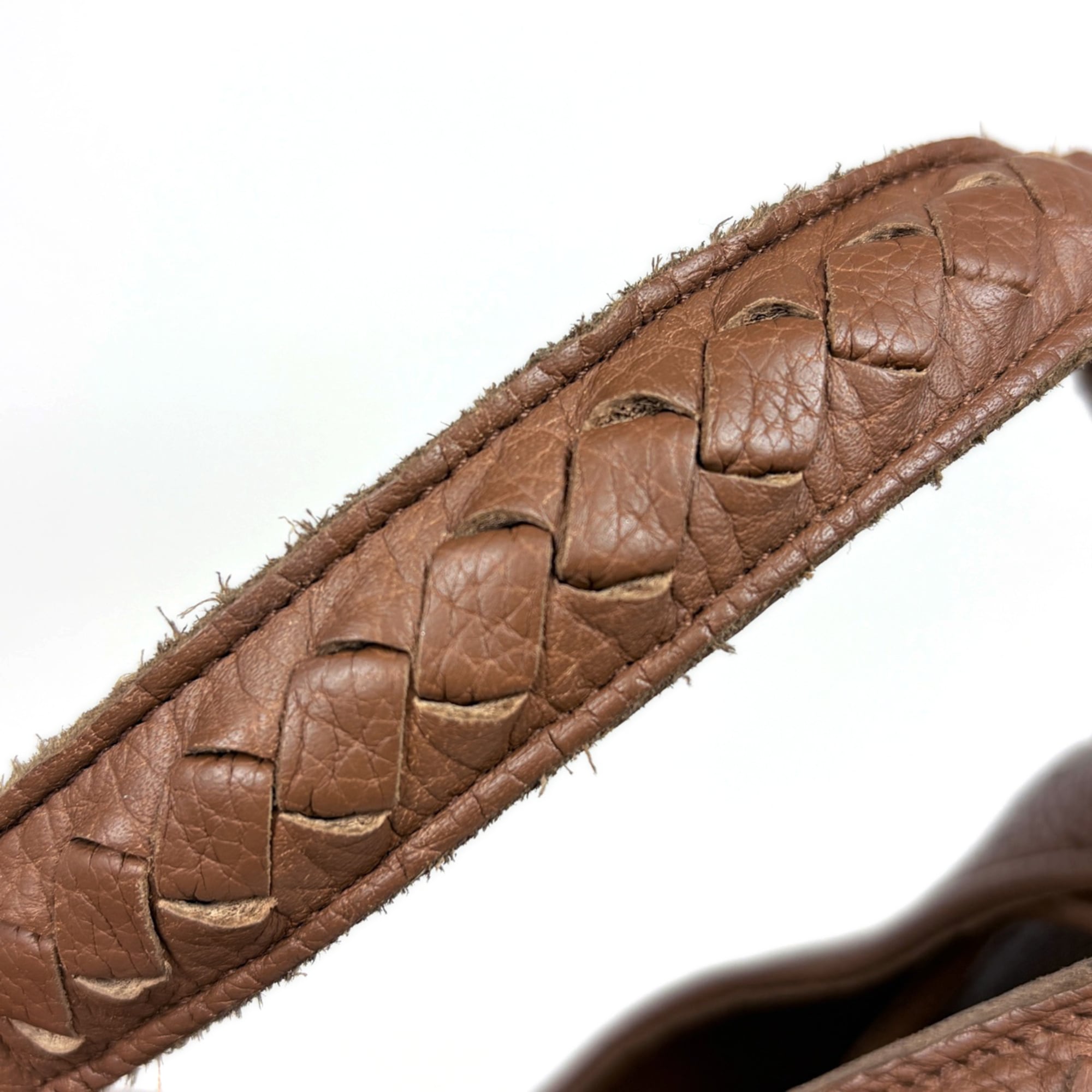 Bottega Veneta Brown Leather Shoulder Bag (Pre-Owned)