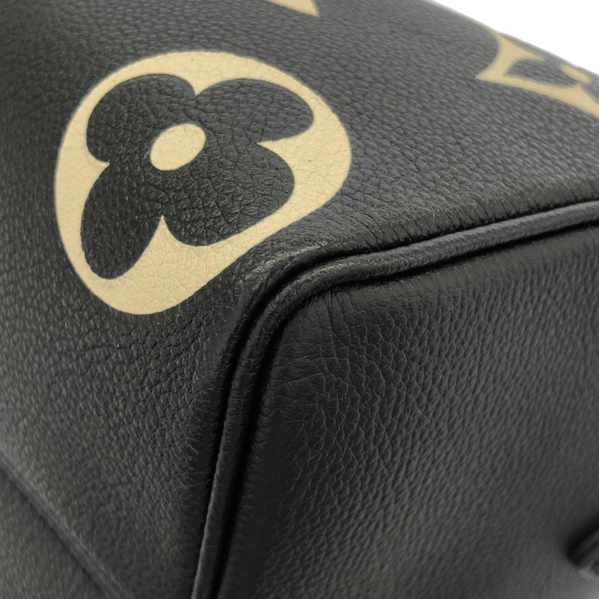 Louis Vuitton Monogram Empreinte Beige Black Leather Boston Bag (Pre-Owned)
