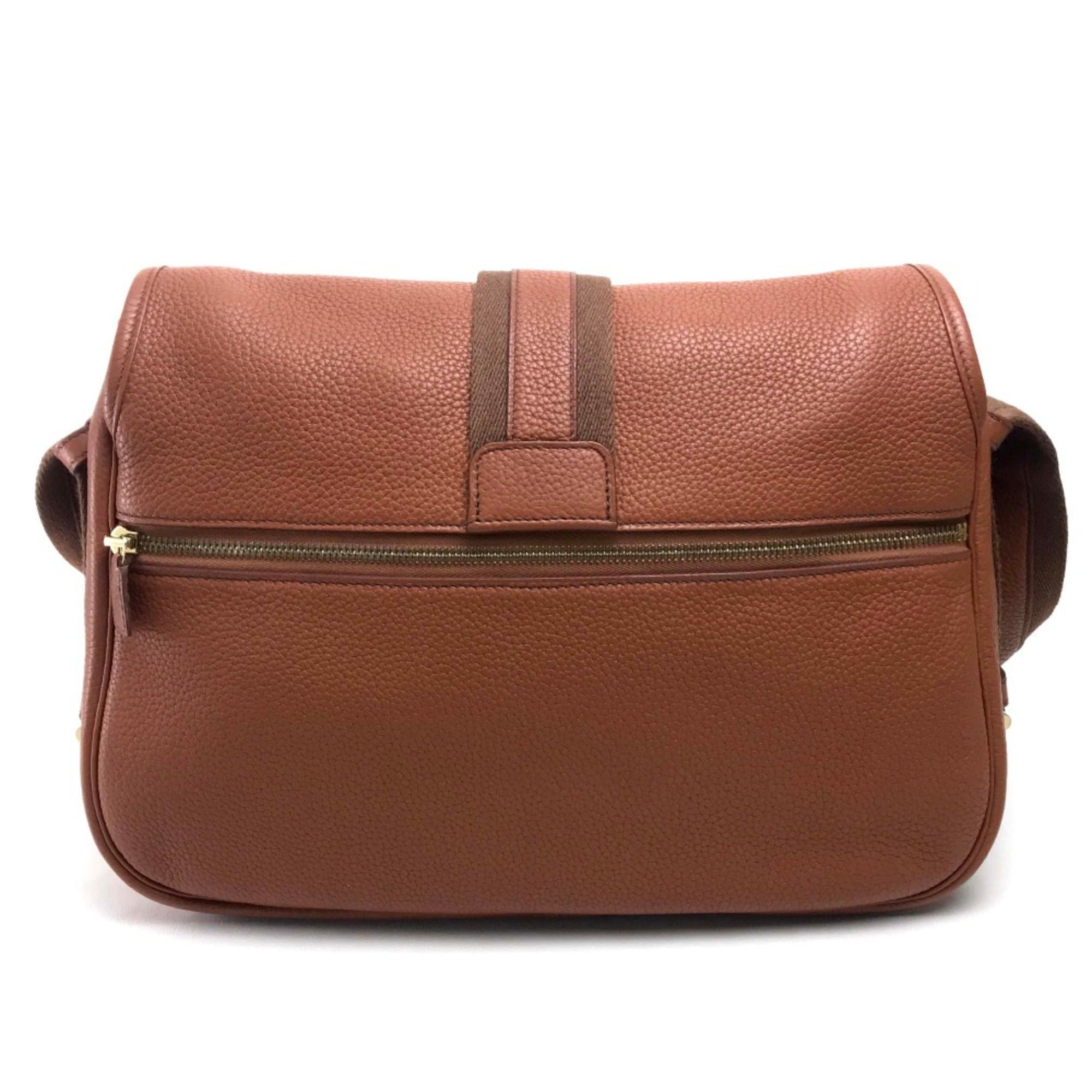 Hermes Brown Leather Shoulder Bag (Pre-Owned)