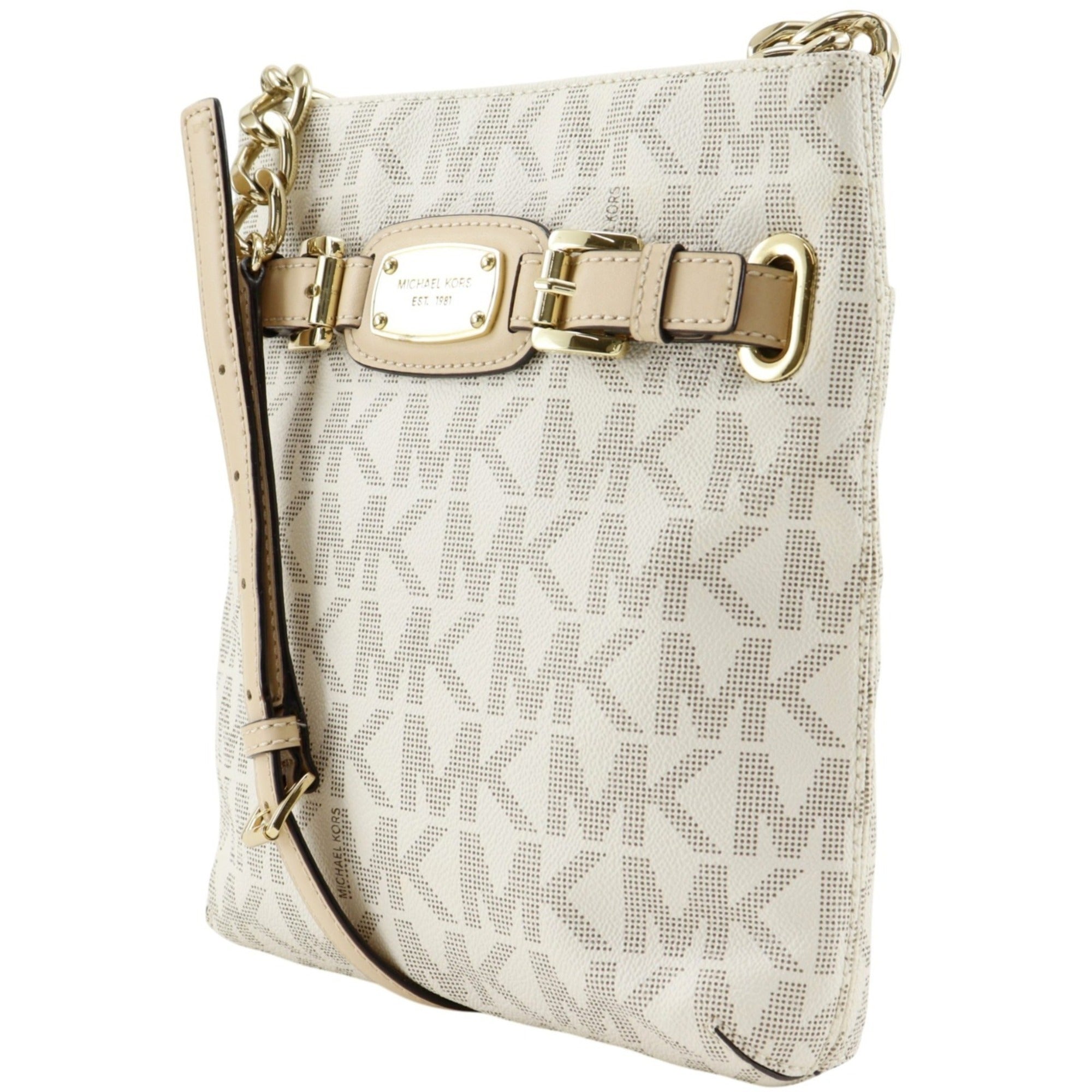 Michael Kors Off-White White Pvc Shoulder Bag (Pre-Owned)