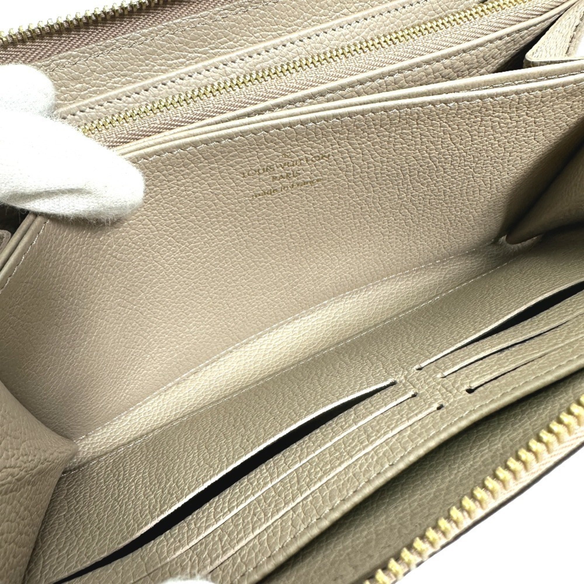 Louis Vuitton Monogram Empreinte Beige Tourterelle Monogram Empreinte Long Wallet (Bi-Fold) (Pre-Owned)