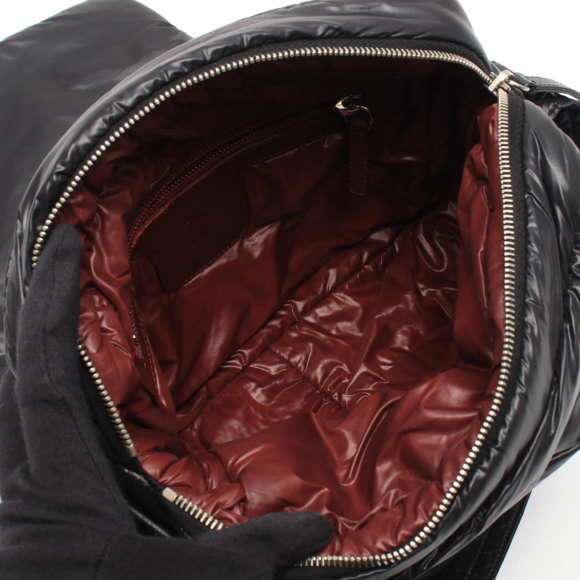 Chanel Coco Cocoon Black Nylon Leather Handbag Shoulder Bag (Pre-Owned)