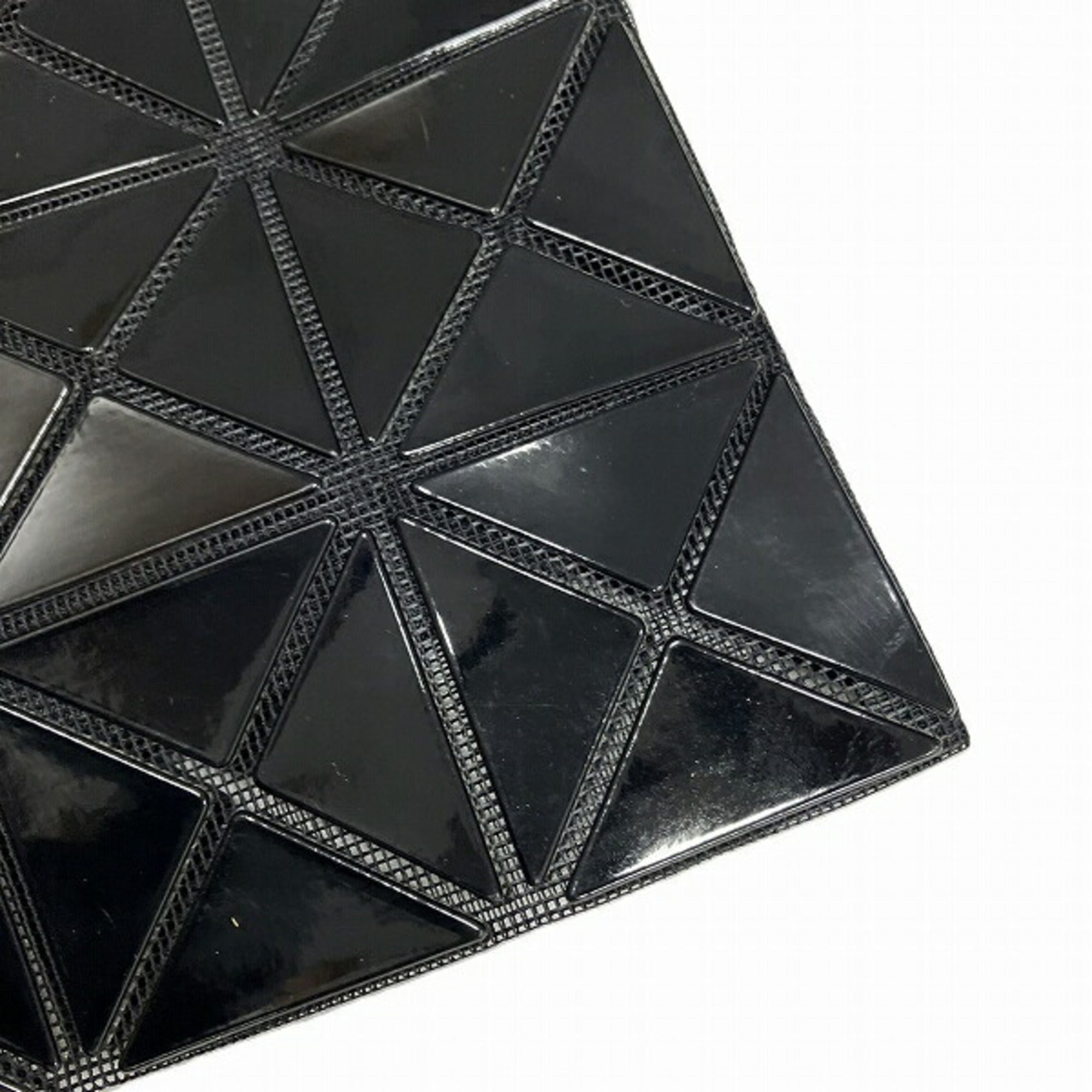 Issey Miyake Black Rubber Handbag Tote Bag (Pre-Owned)