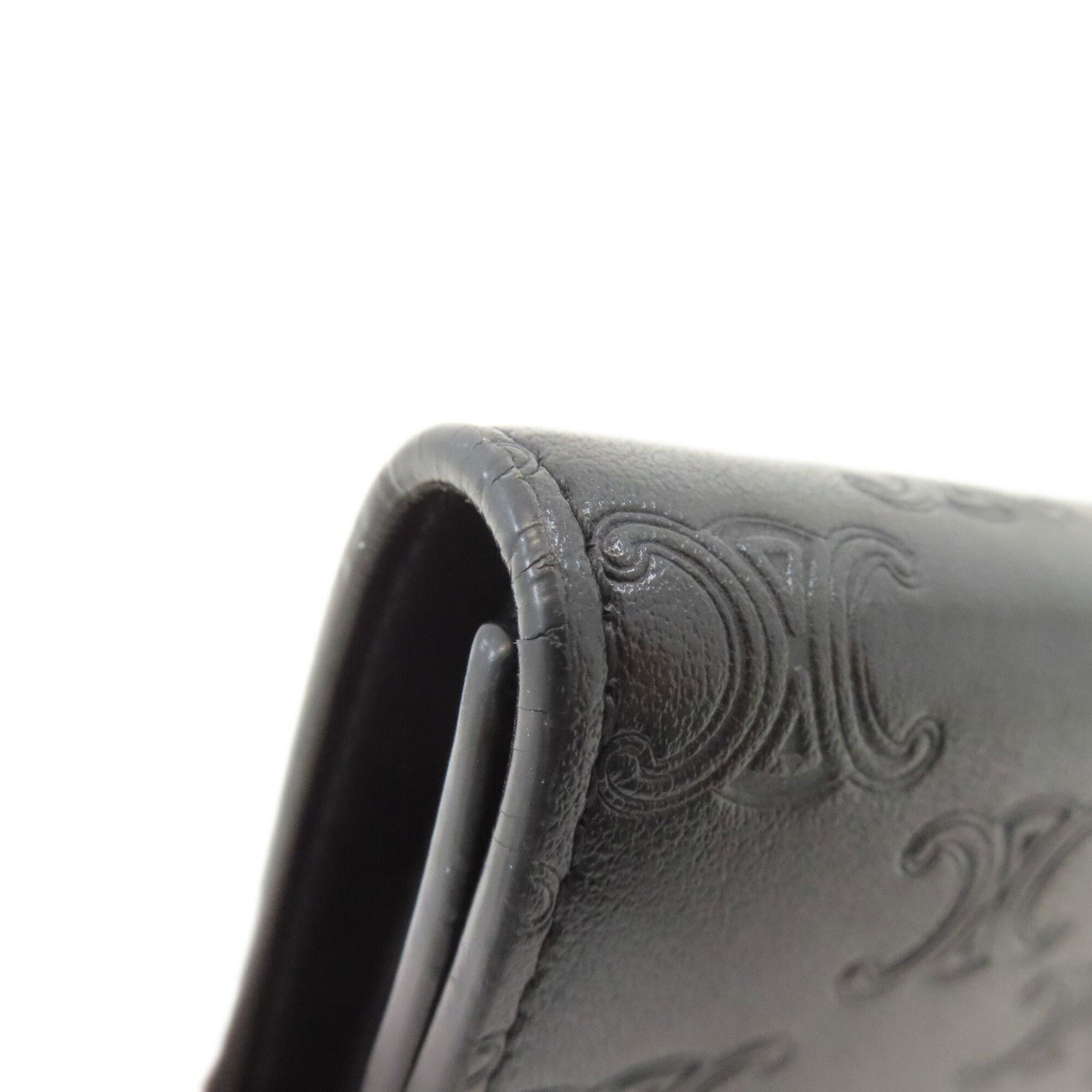 Celine Black Leather Wallet (Tri-Fold) (Pre-Owned)