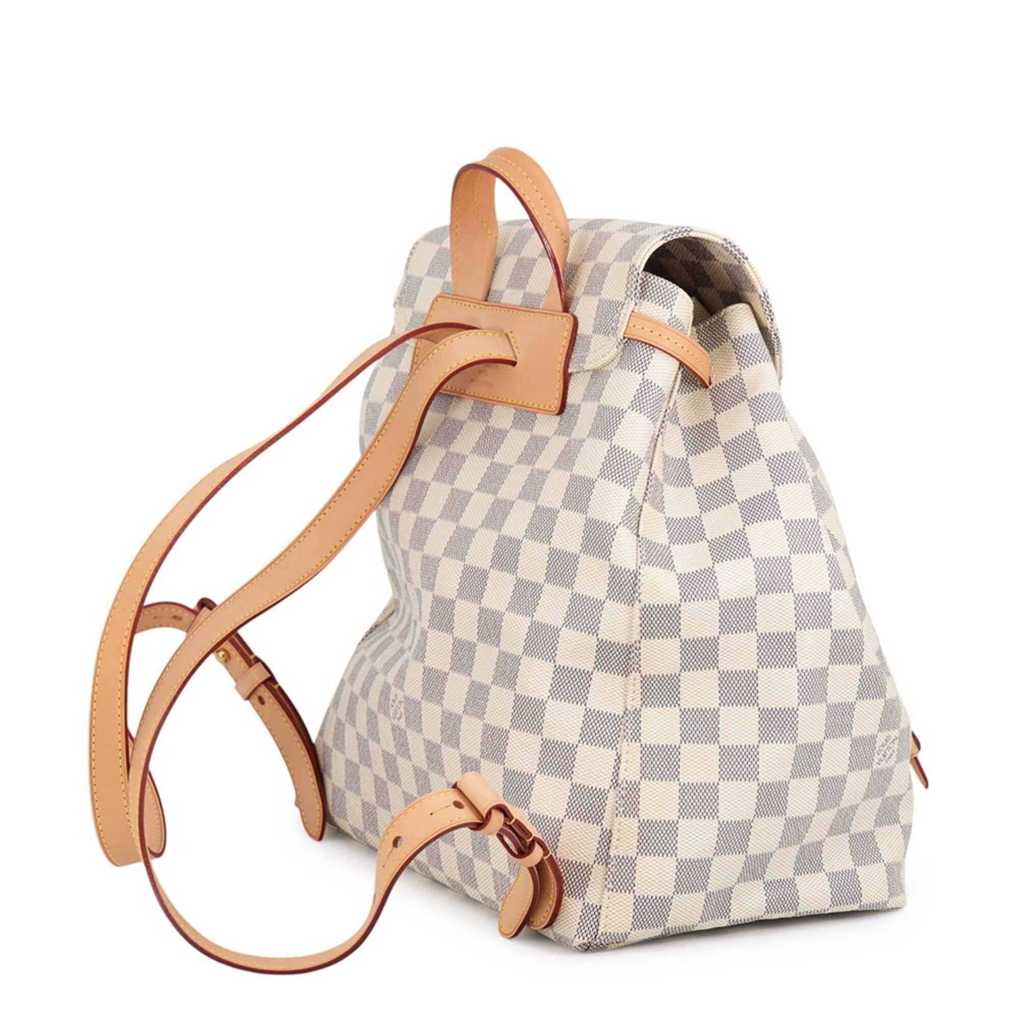 Louis Vuitton Beige Damier Azur Handbag (Pre-Owned)