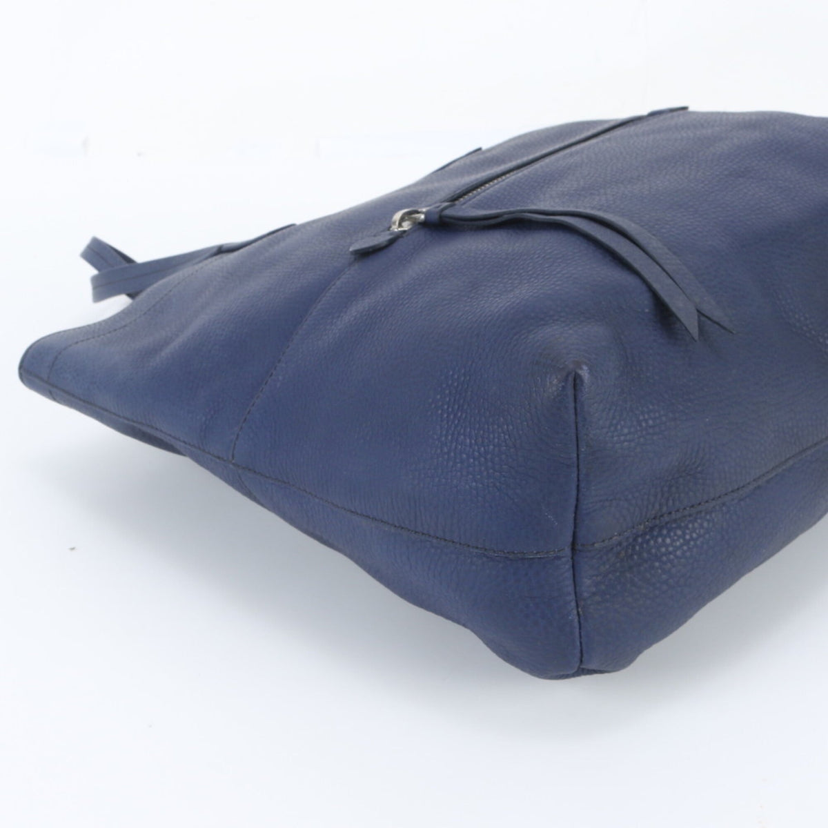 Miu Miu Navy Leather Handbag Shoulder Bag Tote Bag (Pre-Owned)