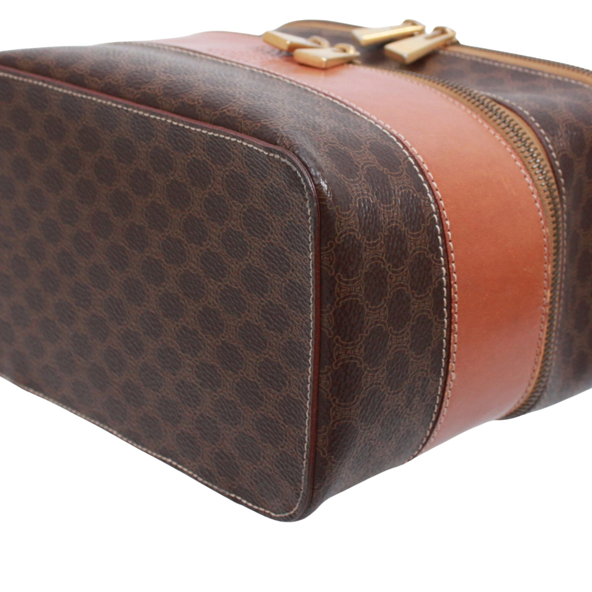 Celine Brown Pvc Handbag (Pre-Owned)