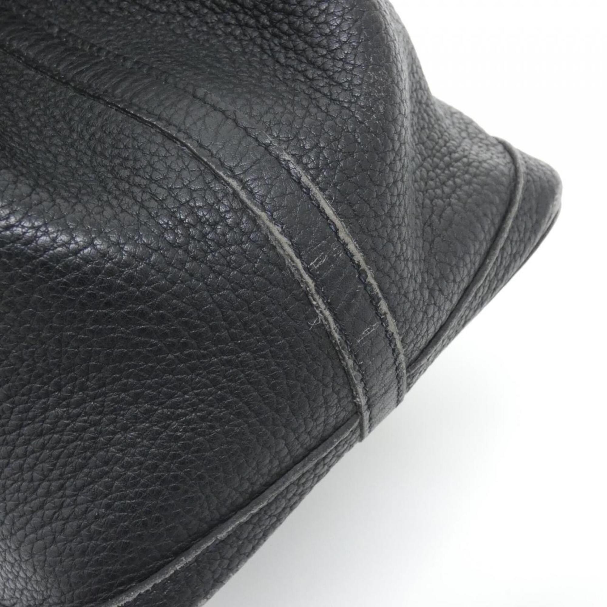 Hermes Black Negonda Leather Handbag (Pre-Owned)