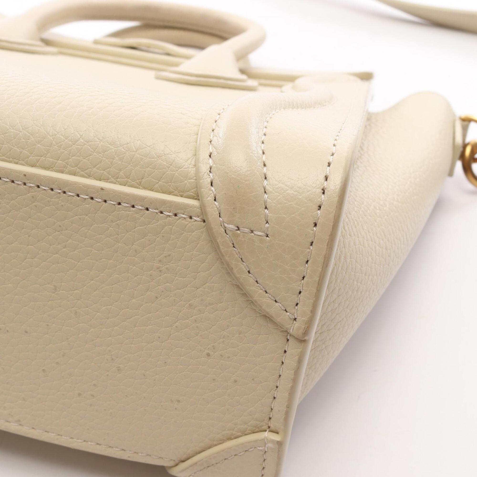 Celine Ivory Leather Handbag (Pre-Owned)