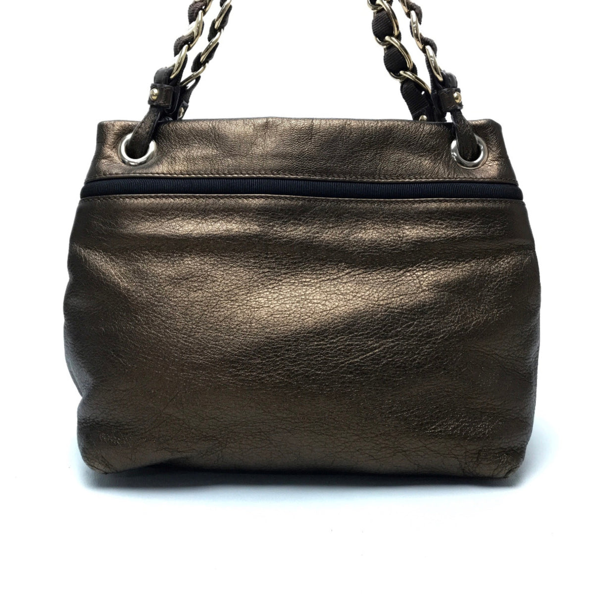 Salvatore Ferragamo Gold Leather Tote Bag (Pre-Owned)