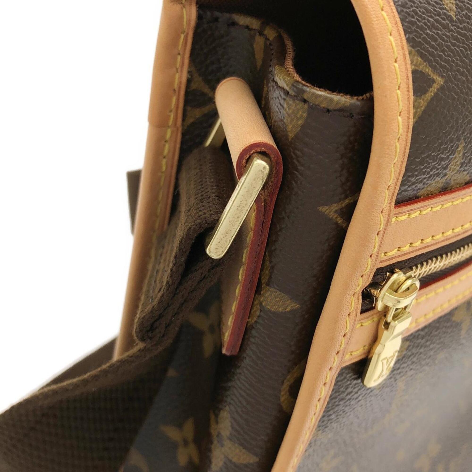Louis Vuitton Marron Coated Canvas Shoulder Bag (Pre-Owned)