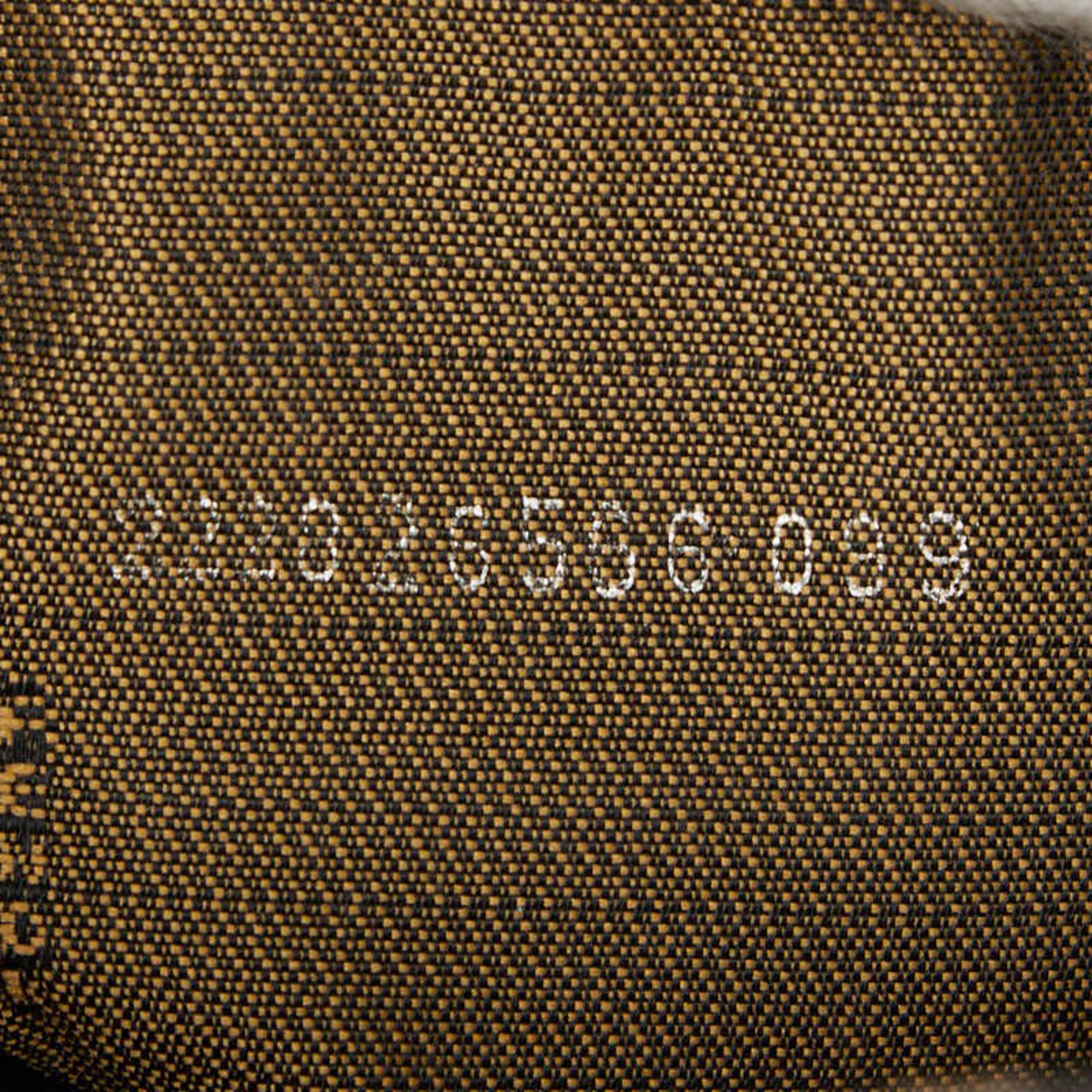 Fendi Brown Canvas Leather Shoulder Bag (Pre-Owned)