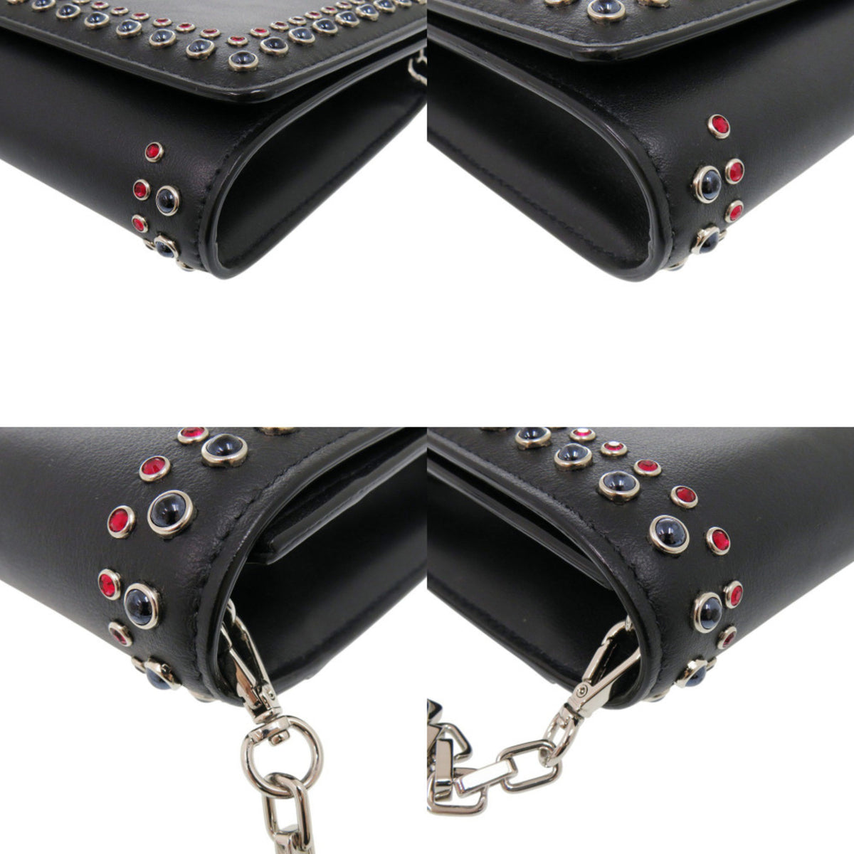 Jimmy Choo Black Leather Shoulder Bag (Pre-Owned)