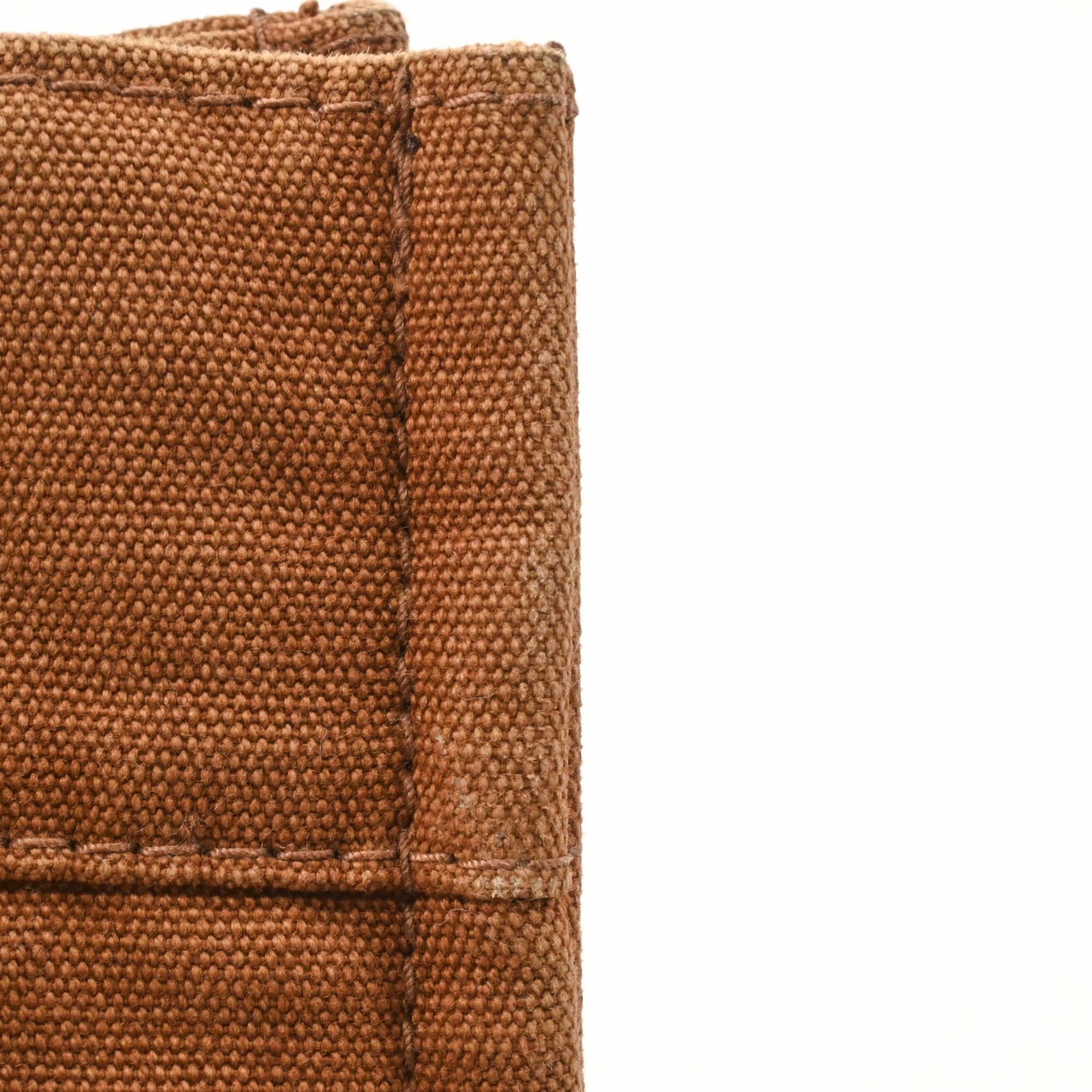 Hermes Fourre Tout Brown Canvas Leather Handbag (Pre-Owned)