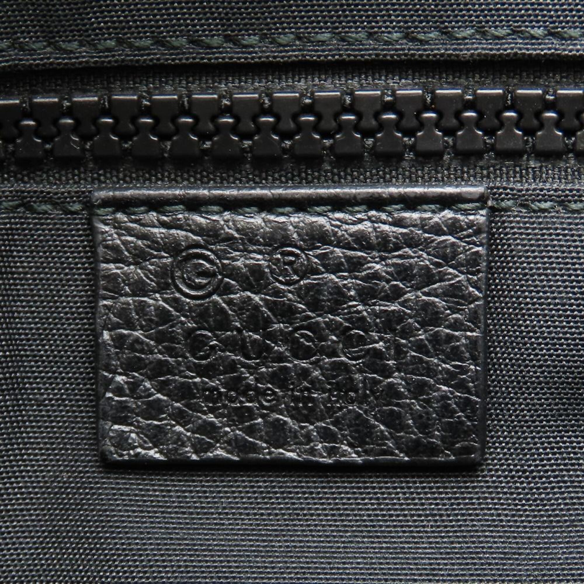 Gucci Black Nylon Leather Shoulder Bag (Pre-Owned)