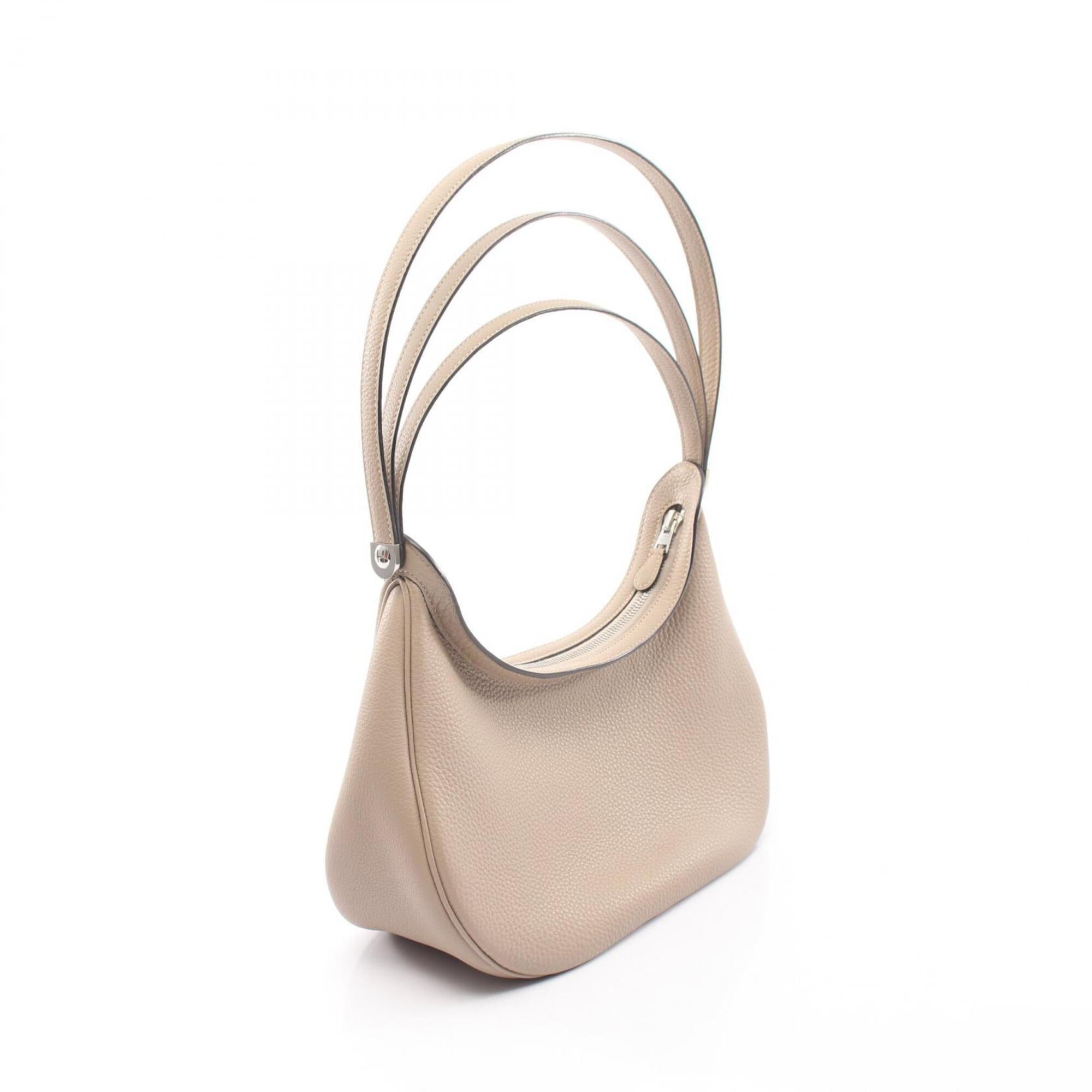 Hermes Beige Togo Leather Handbag Shoulder Bag (Pre-Owned)