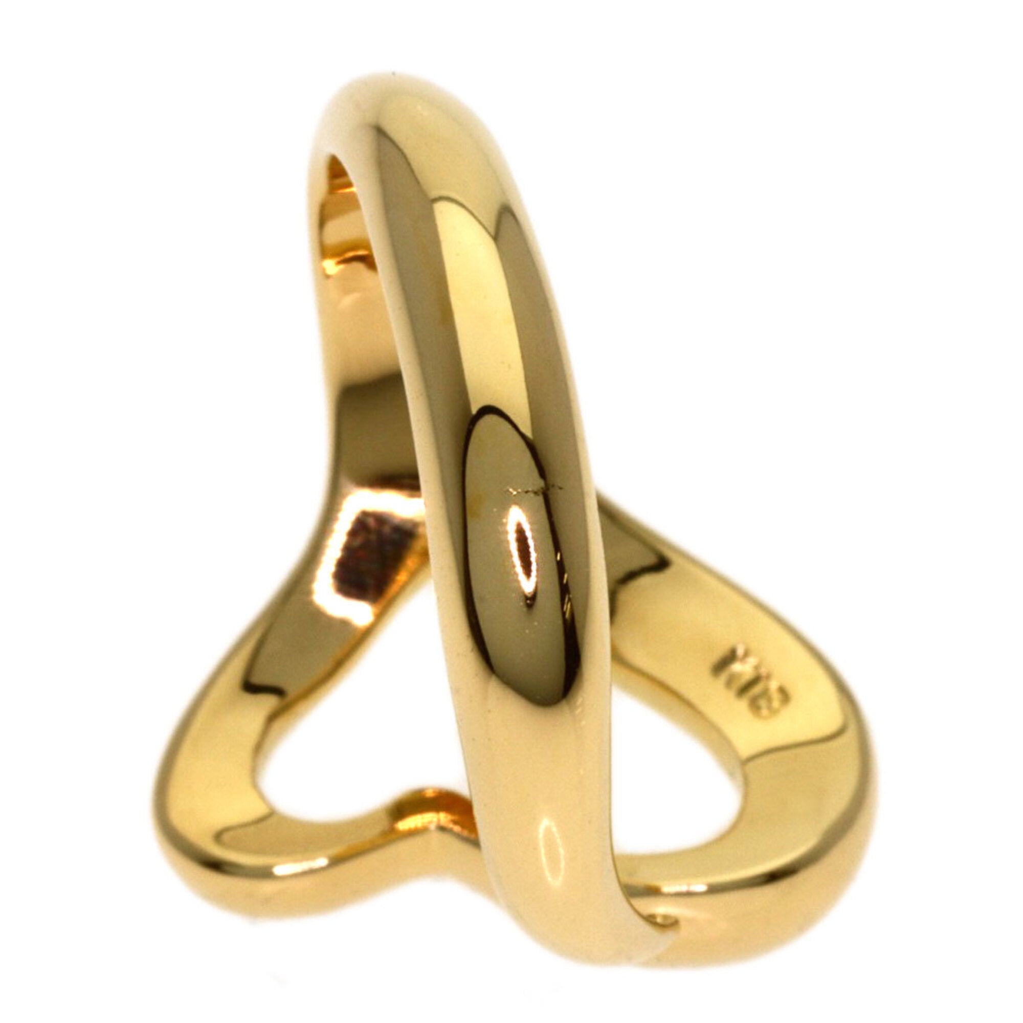 Tiffany Open Heart Yellow Gold (18K) Band Ring (Pre-Owned)