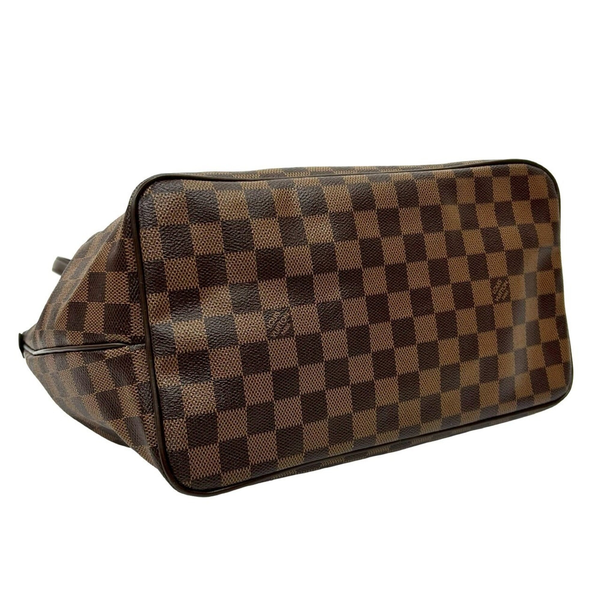 Louis Vuitton Brown Leather Pvc Handbag Shoulder Bag Tote Bag (Pre-Owned)