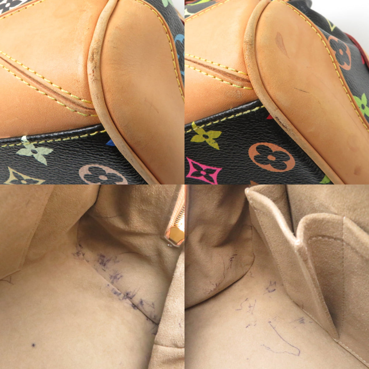 Louis Vuitton Black Monogram Multicolore Handbag (Pre-Owned)