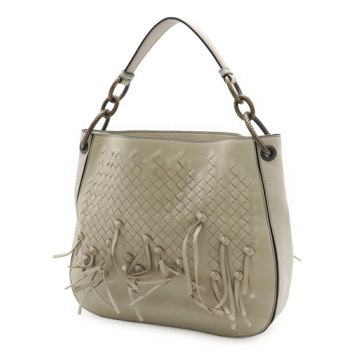Bottega Veneta Intrecciato Leather Shoulder Bag (Pre-Owned)