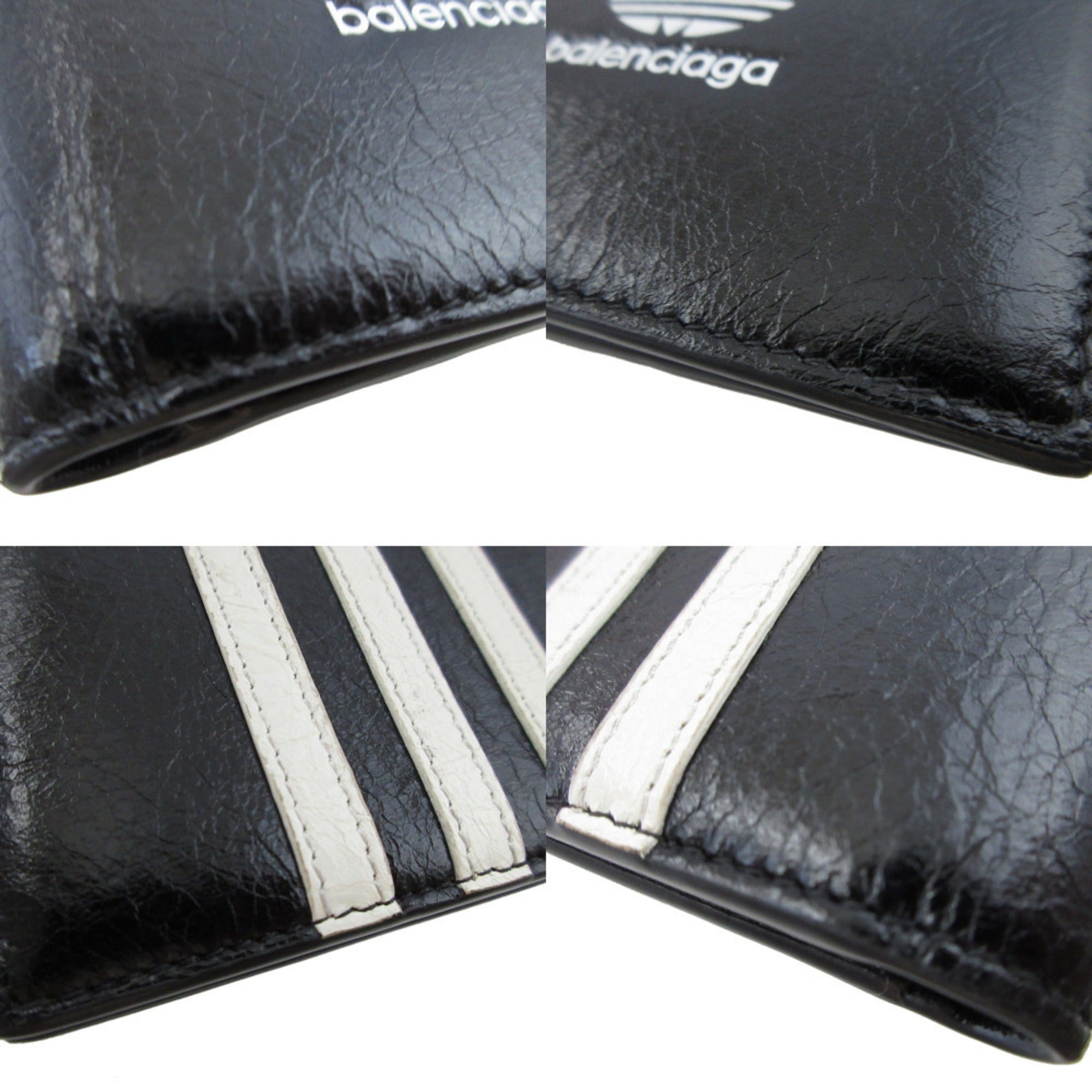 Balenciaga Black Leather Wallet (Bi-Fold) (Pre-Owned)