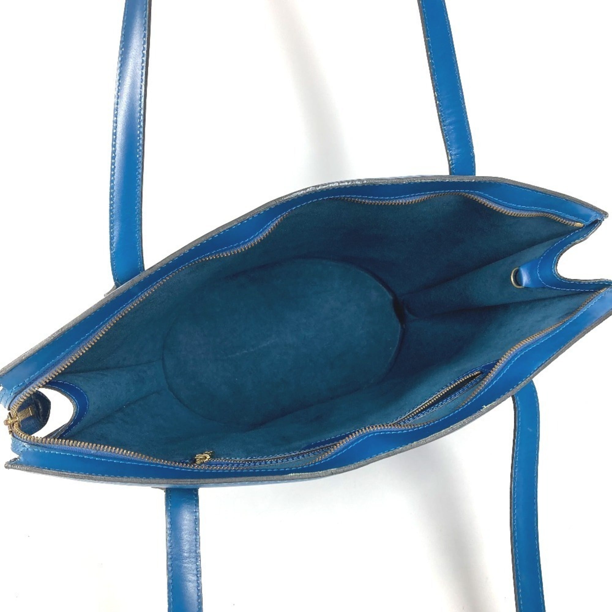 Louis Vuitton Blue Toledo Blue Epi Leather Shoulder Bag Tote Bag (Pre-Owned)