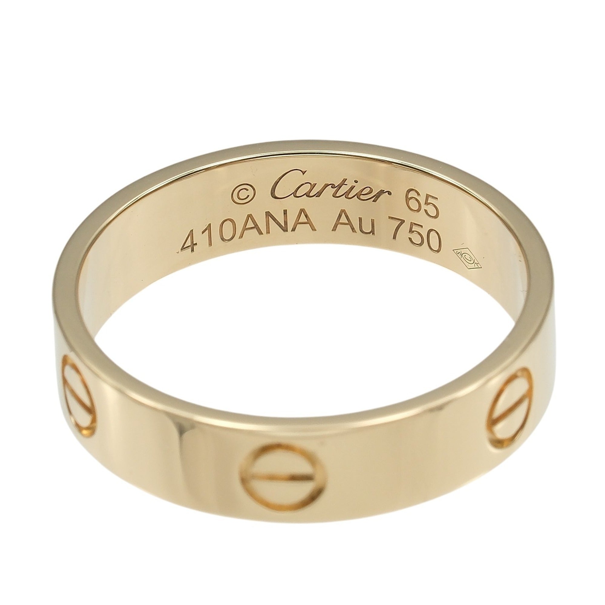 Cartier Love Yellow Gold (18K) Band Ring (Pre-Owned)