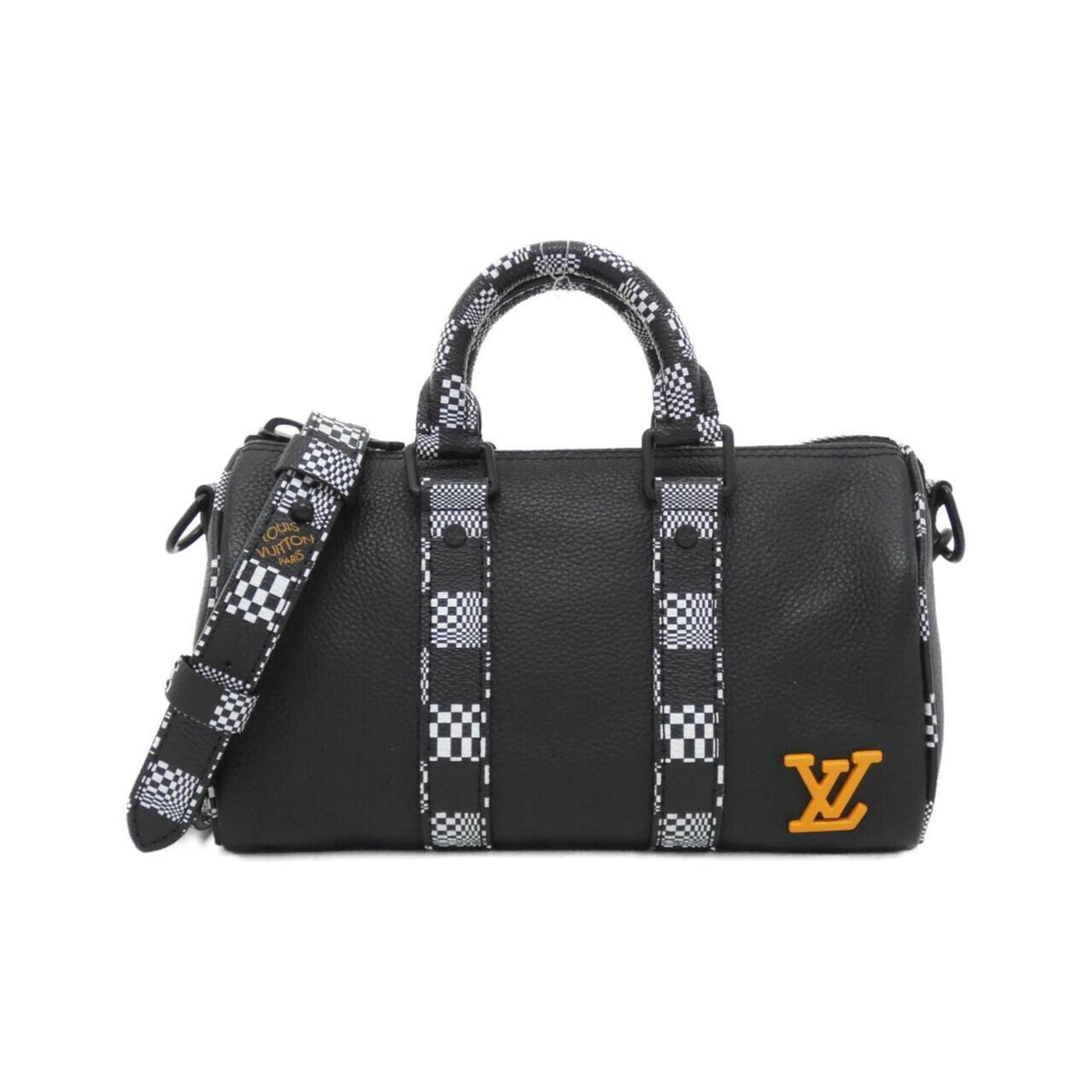 Louis Vuitton Black Leather Shoulder Bag (Pre-Owned)