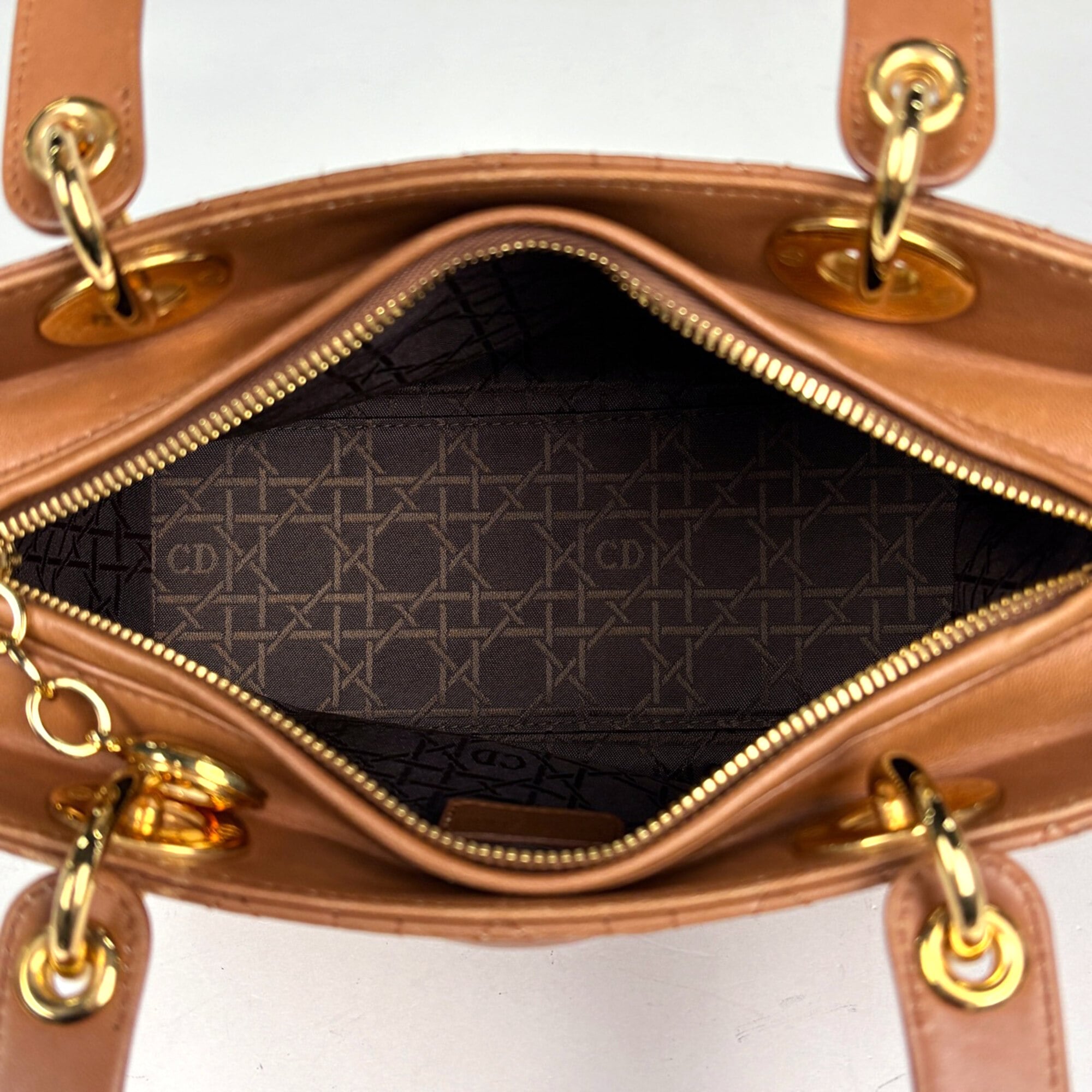Christian Dior Brown Leather Handbag (Pre-Owned)