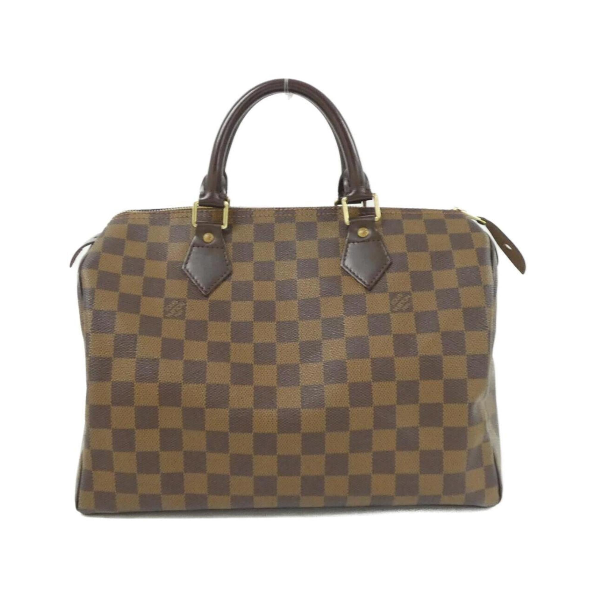 Louis Vuitton Brown Coated Canvas Boston Bag (Pre-Owned)