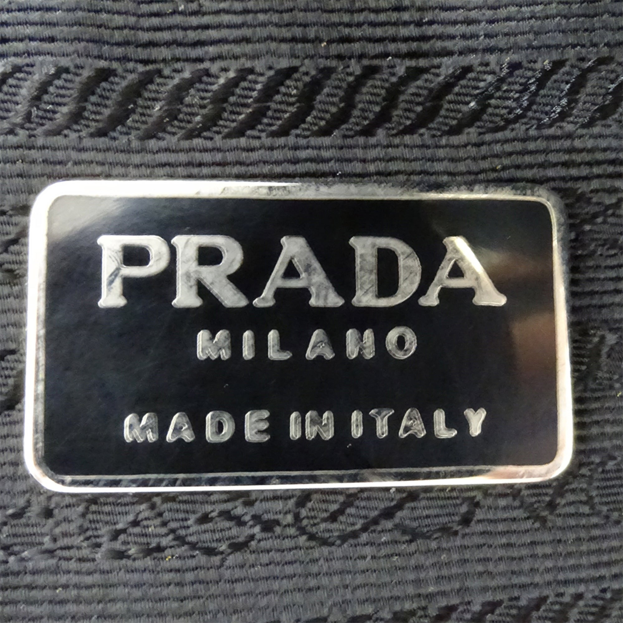 Prada Black Nylon Beads Handbag (Pre-Owned)