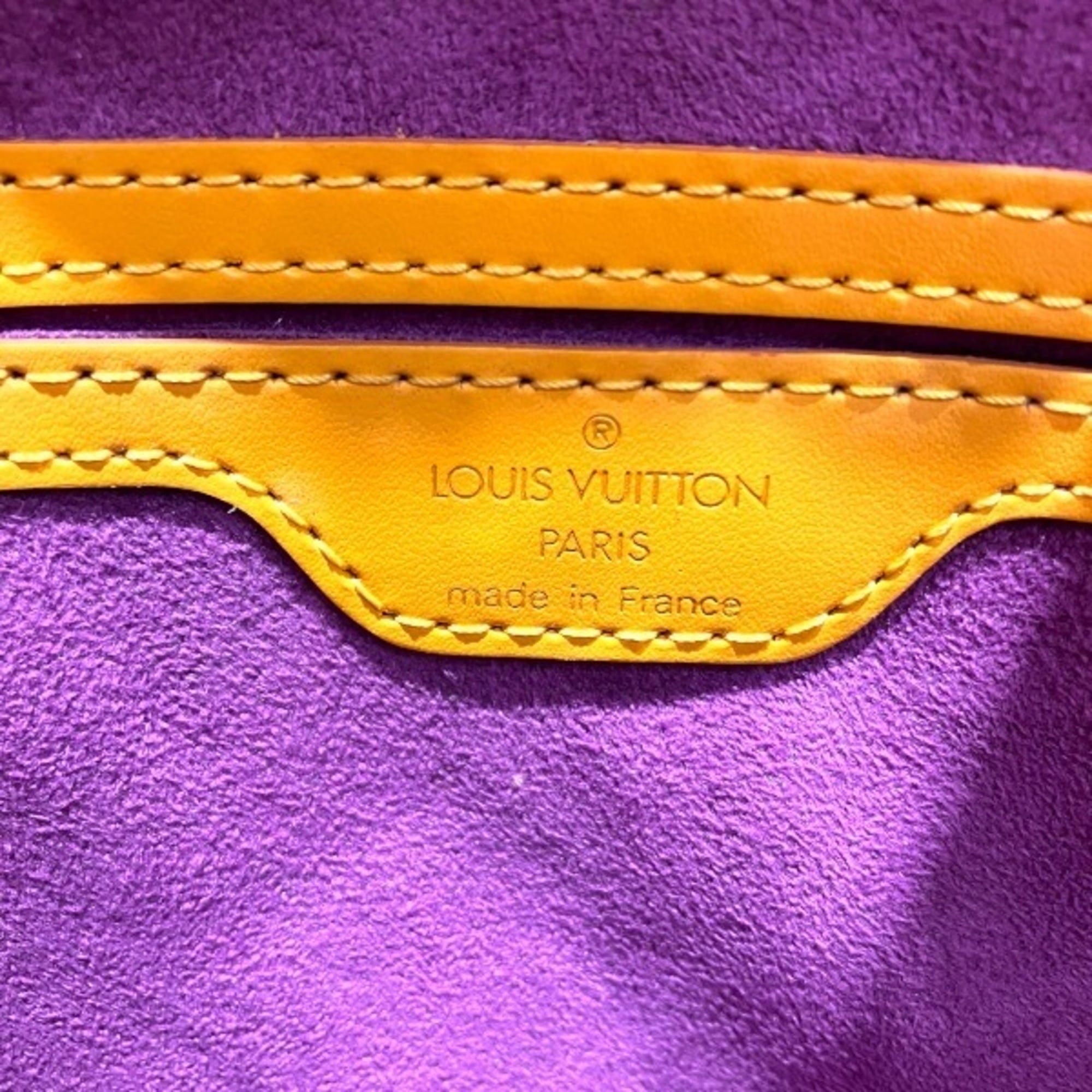 Louis Vuitton Yellow Leather Handbag (Pre-Owned)
