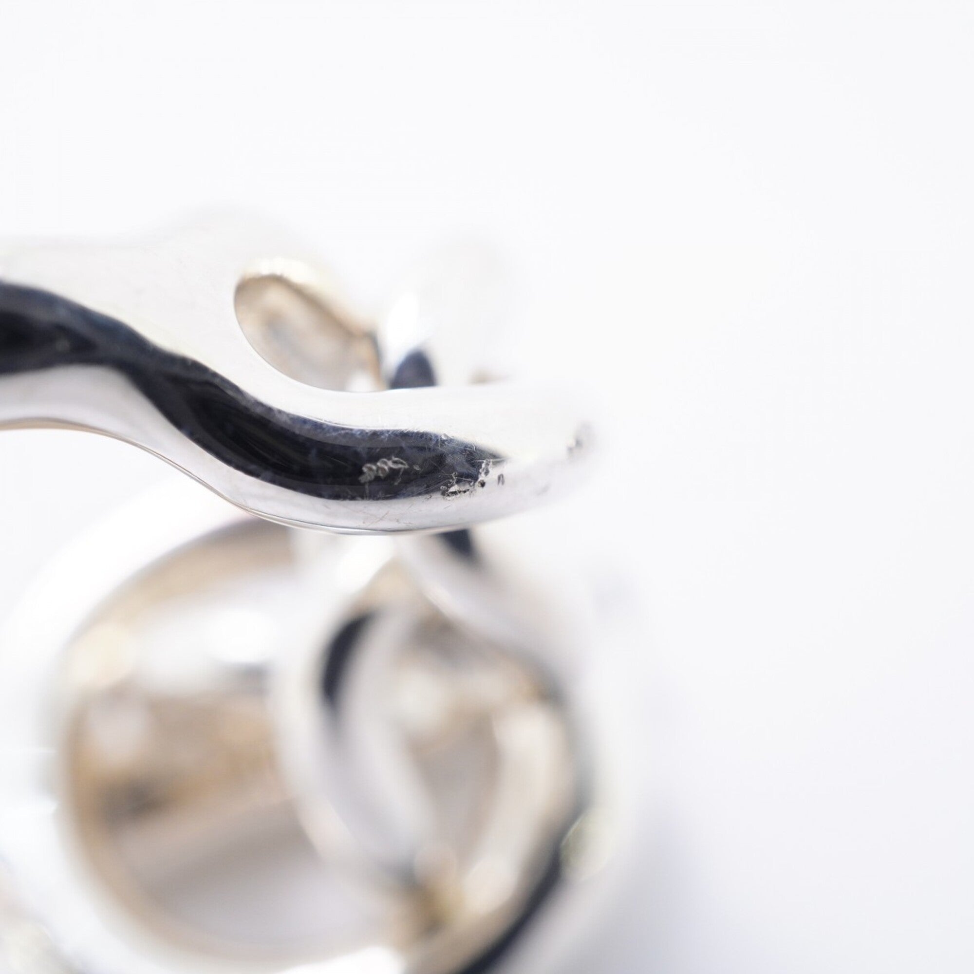 Hermes Silver 925 Band Ring (Pre-Owned)
