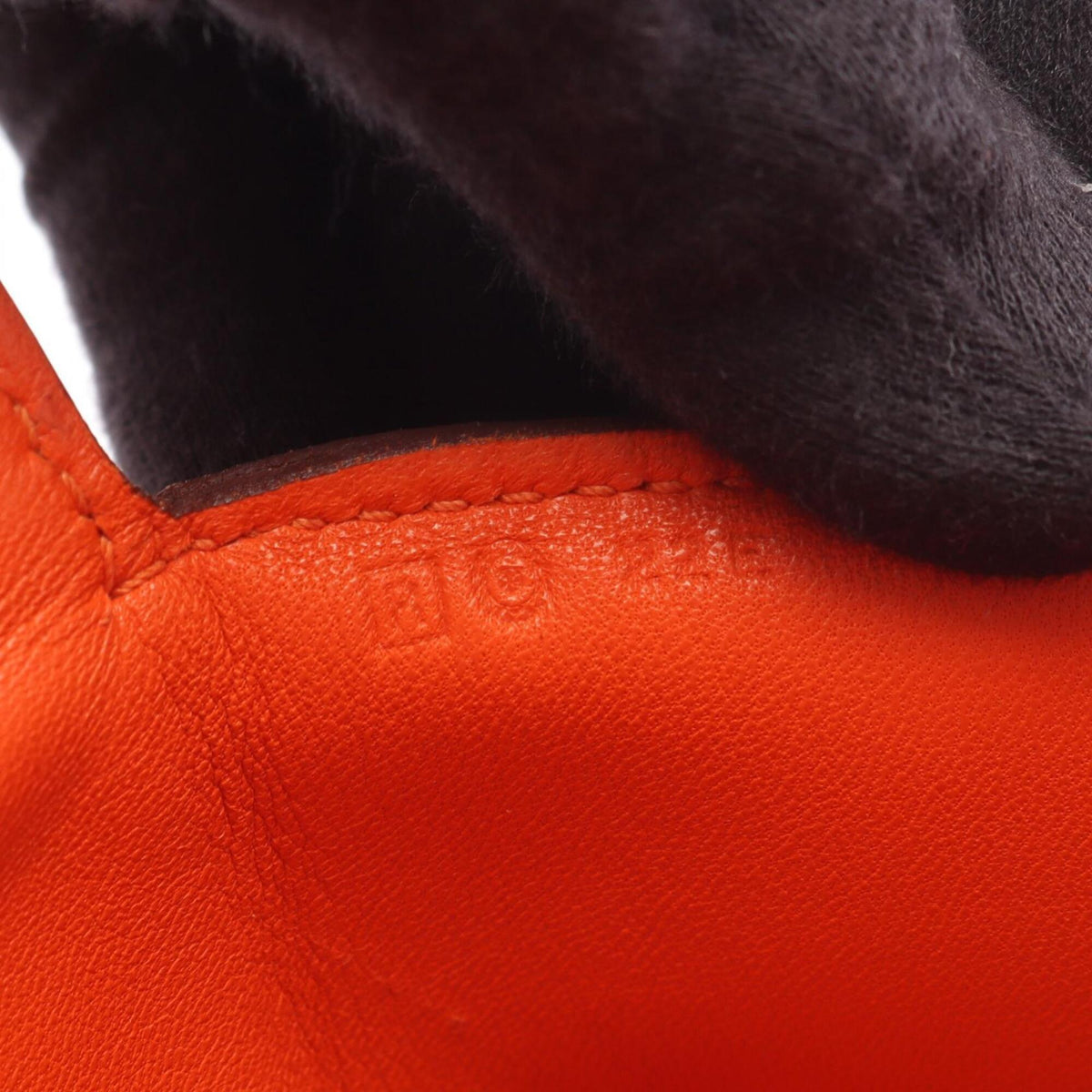 Hermes Orange Evercalf Leather Handbag (Pre-Owned)