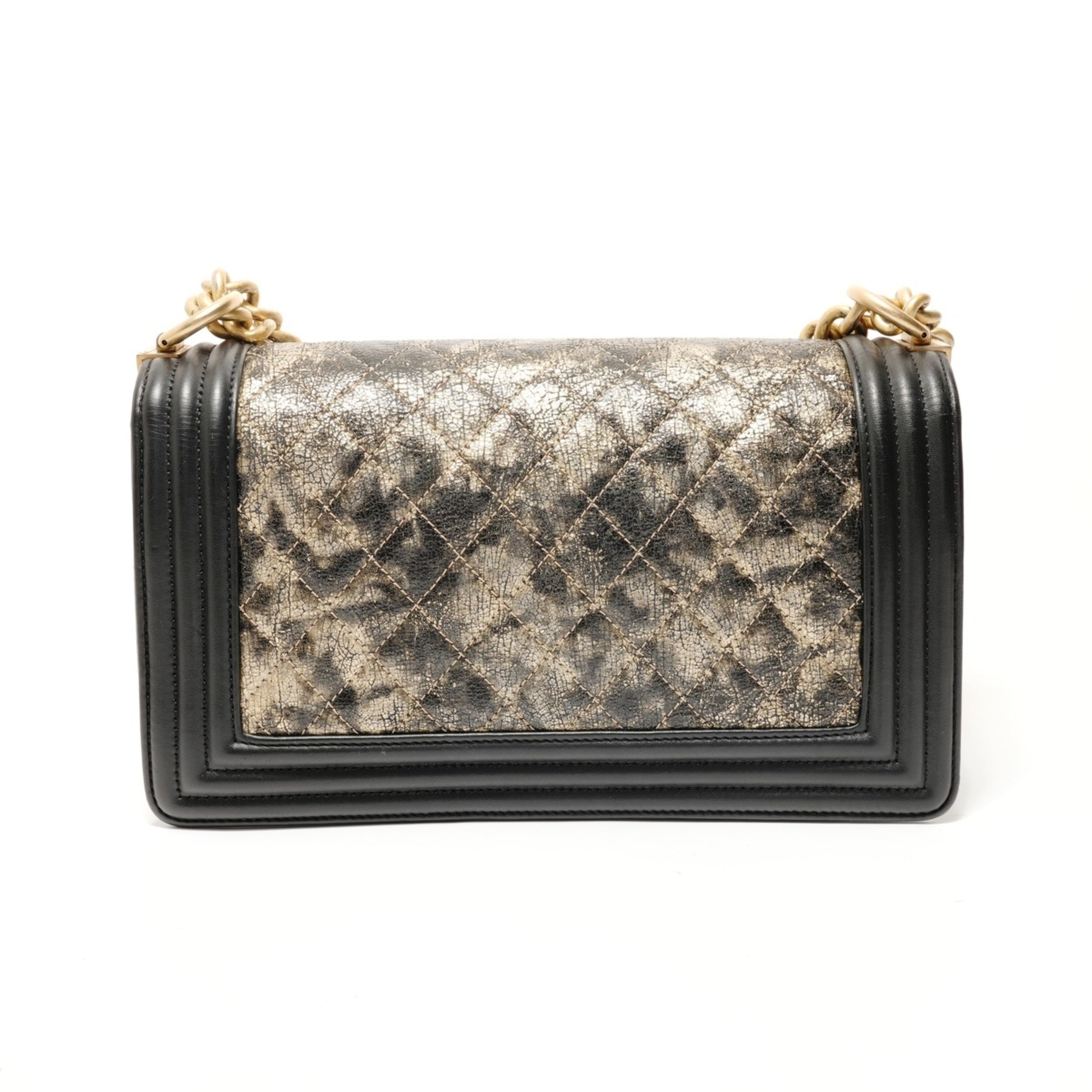 Chanel Boy Chanel Metallic Shoulder Bag (Pre-Owned)
