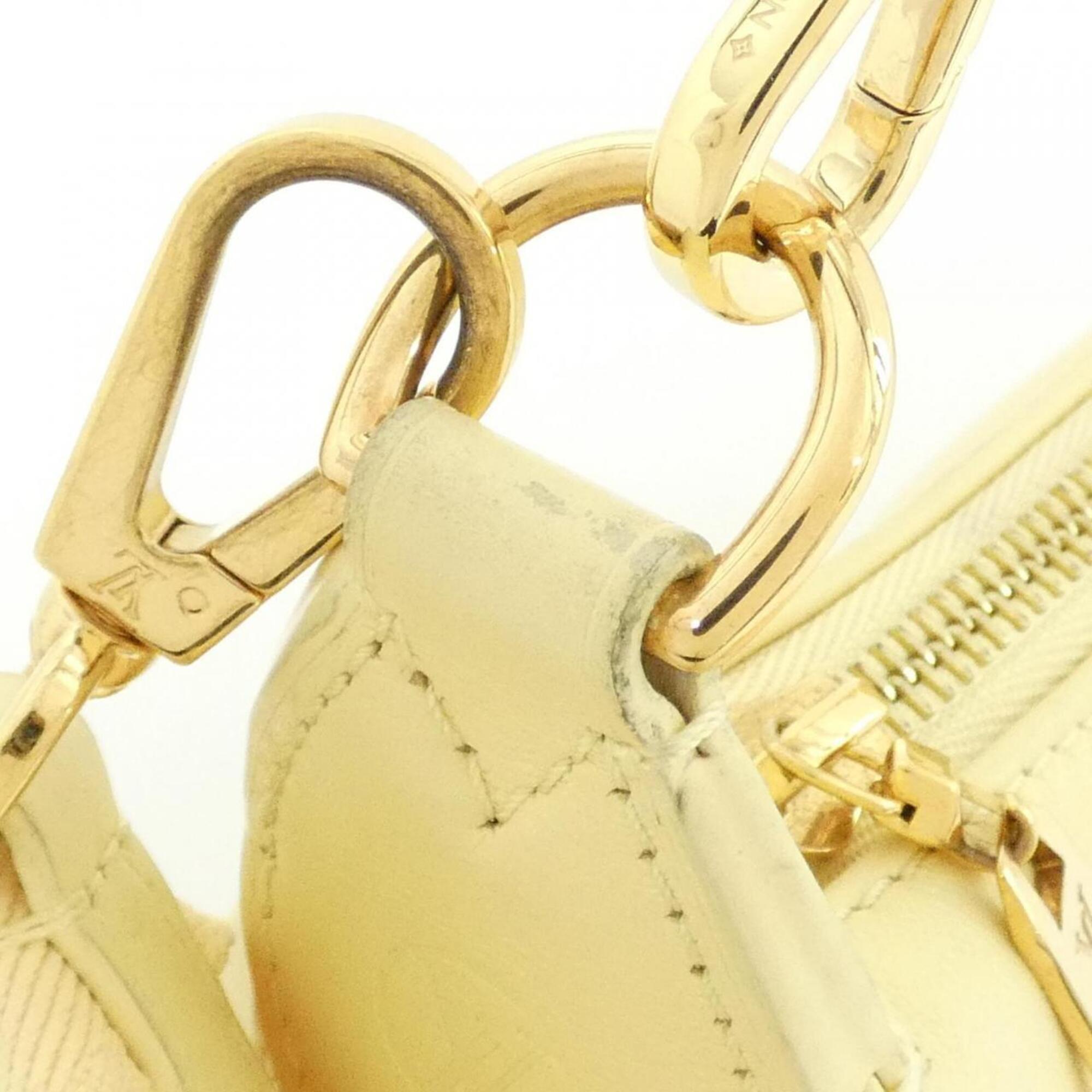 Louis Vuitton Gold Leather Shoulder Bag (Pre-Owned)