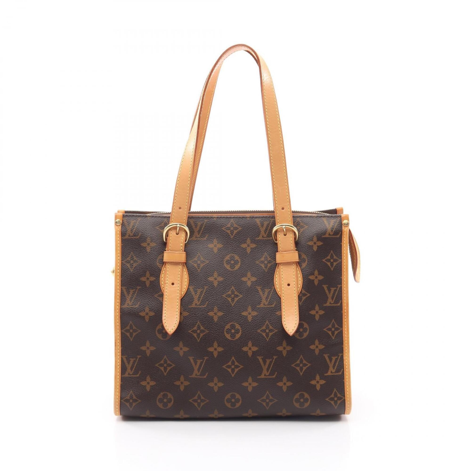 Louis Vuitton Brown Coated Canvas Leather Coated Canvas Handbag Tote Bag (Pre-Owned)