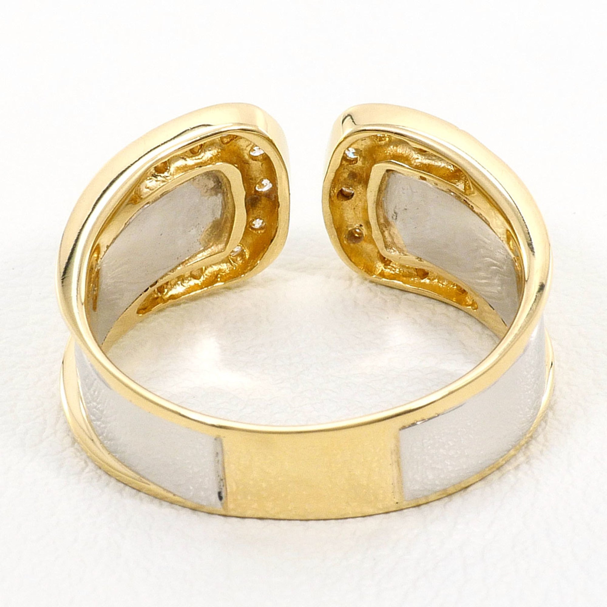 Unbranded Platinum Yellow Gold Yellow Gold (18K) Platinum 900 Band Ring (Pre-Owned)