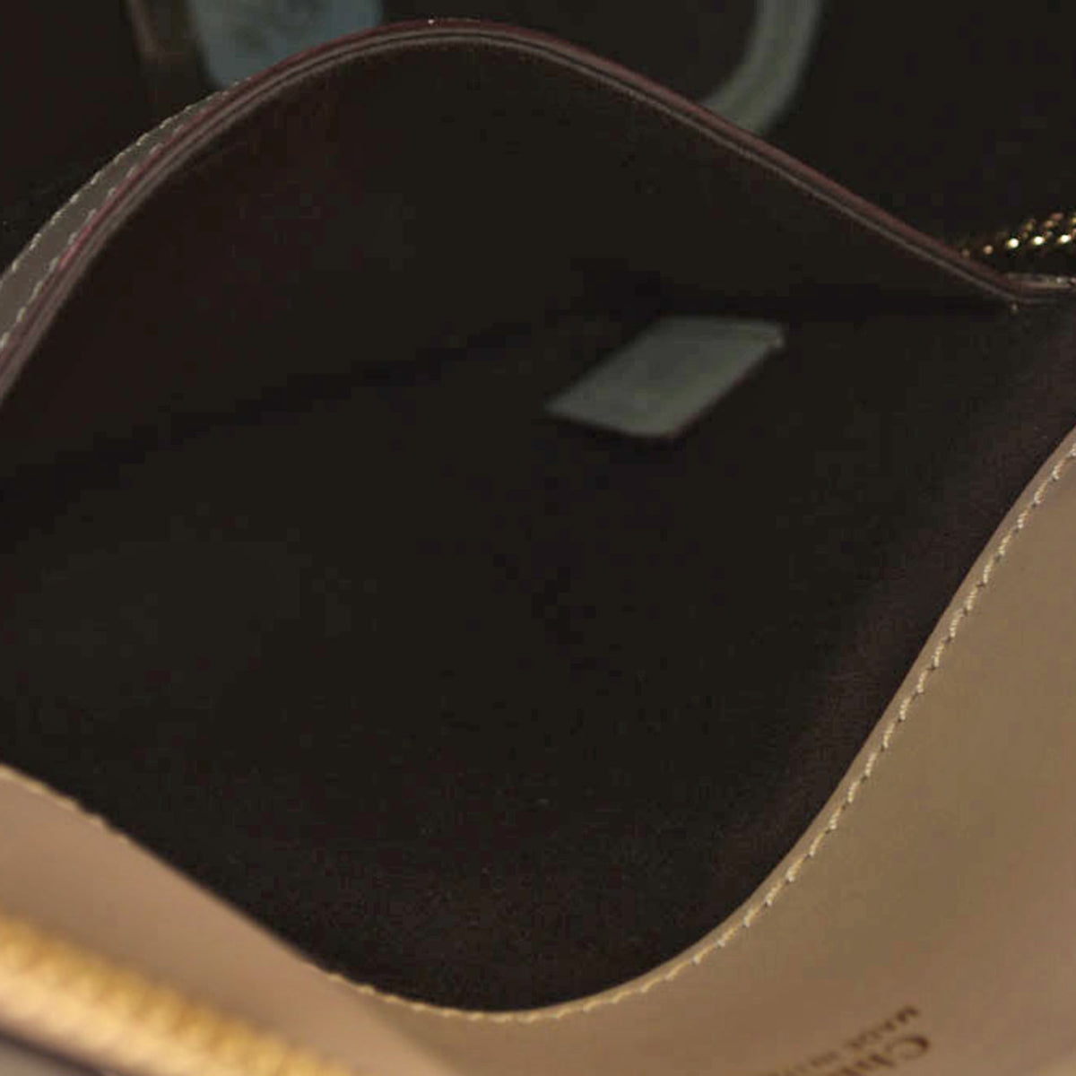 Chloé Beige Red Color Leather Handbag Tote Bag (Pre-Owned)