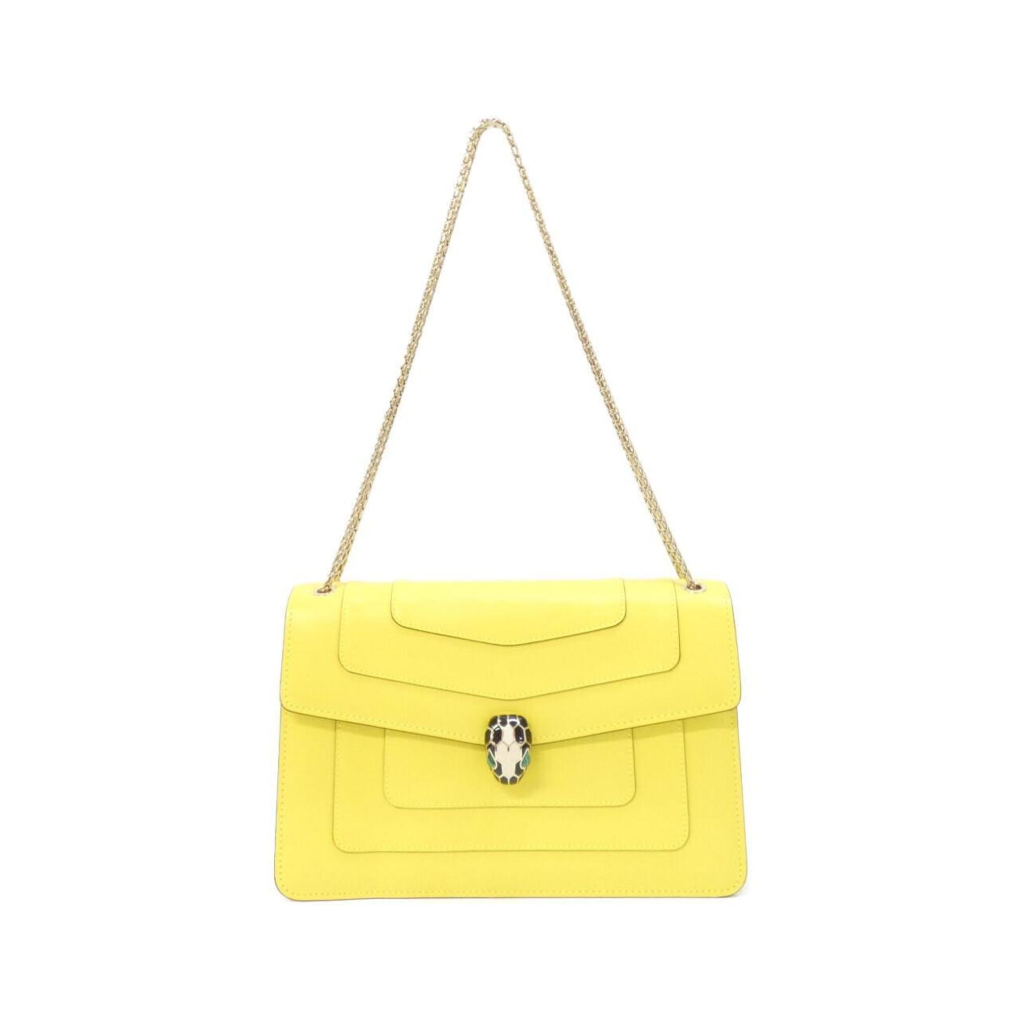 Bvlgari Yellow Leather Shoulder Bag (Pre-Owned)