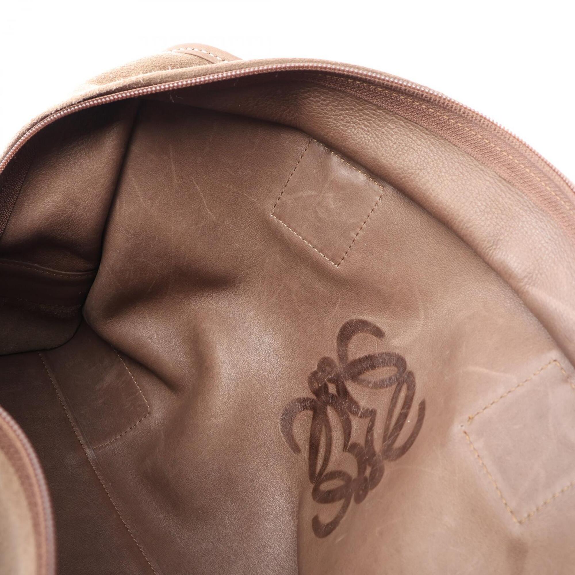 Loewe Brown Suede Leather Handbag (Pre-Owned)