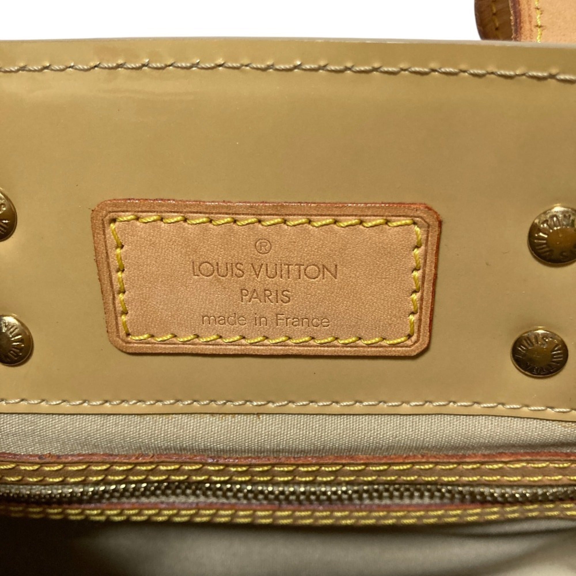 Louis Vuitton Beige Monogram Monogram Vernis Handbag (Pre-Owned)