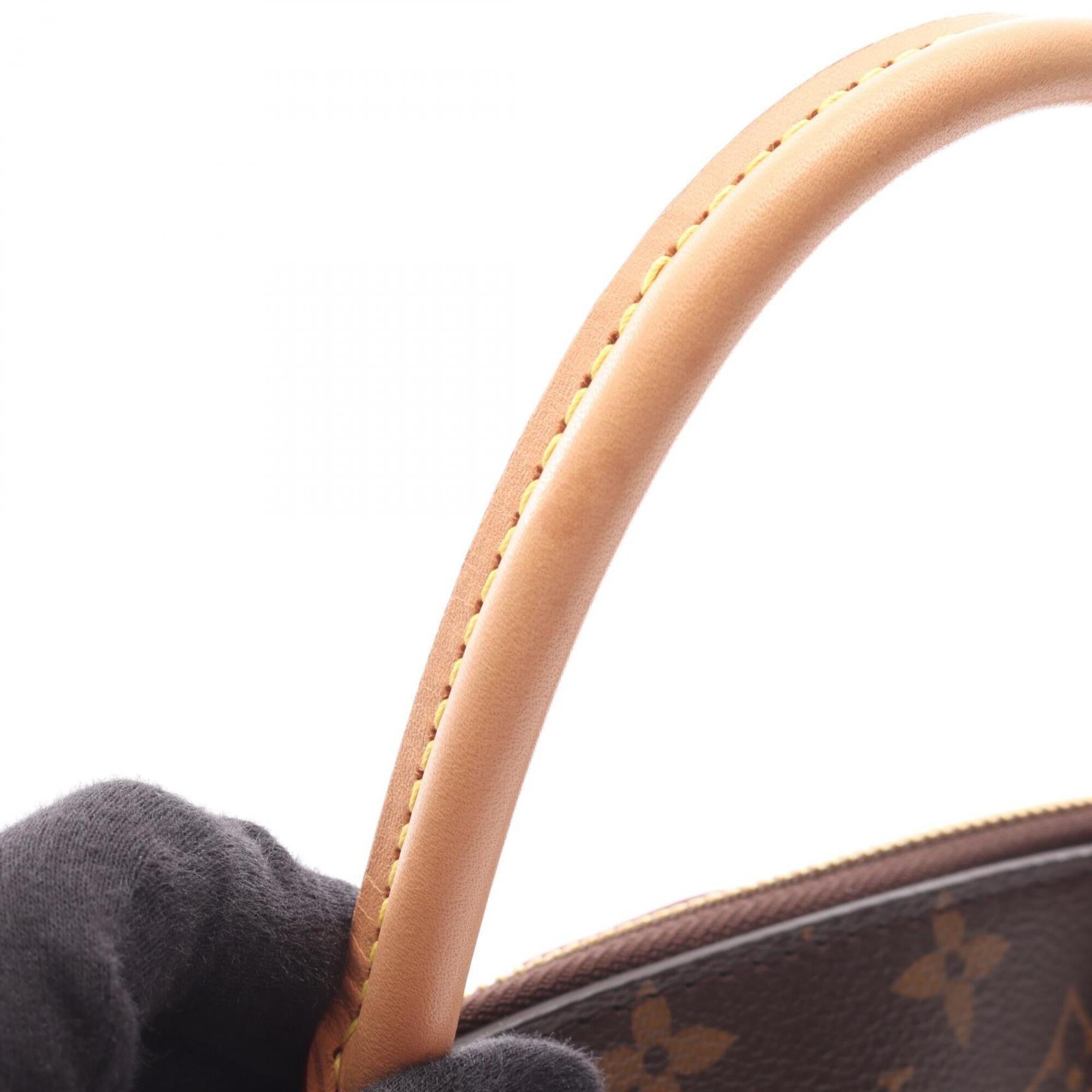 Louis Vuitton Brown Coated Canvas Pvc Monogram Leather Handbag (Pre-Owned)