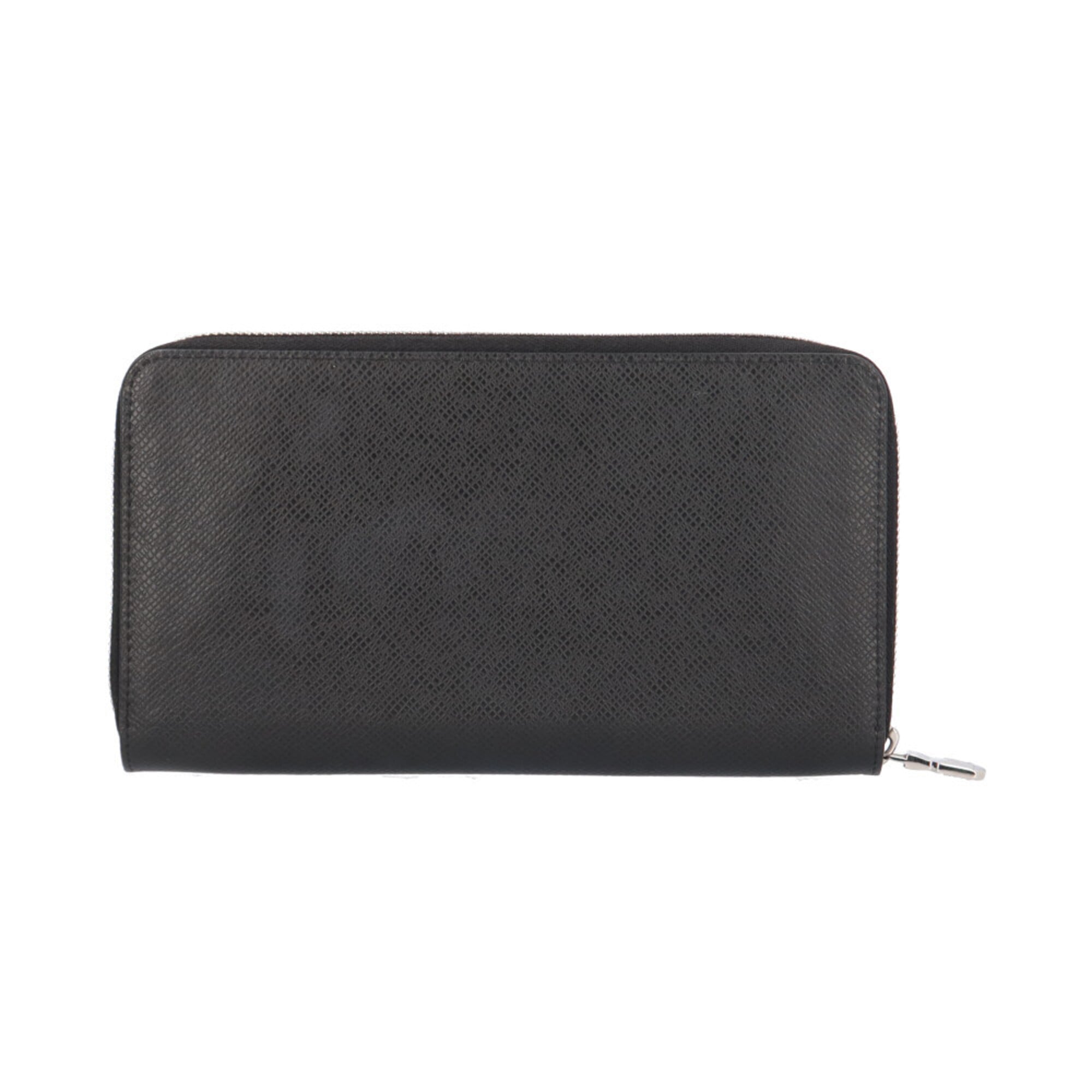 Louis Vuitton Black Or Taiga Leather Coin Purse/Coin Case (Pre-Owned)