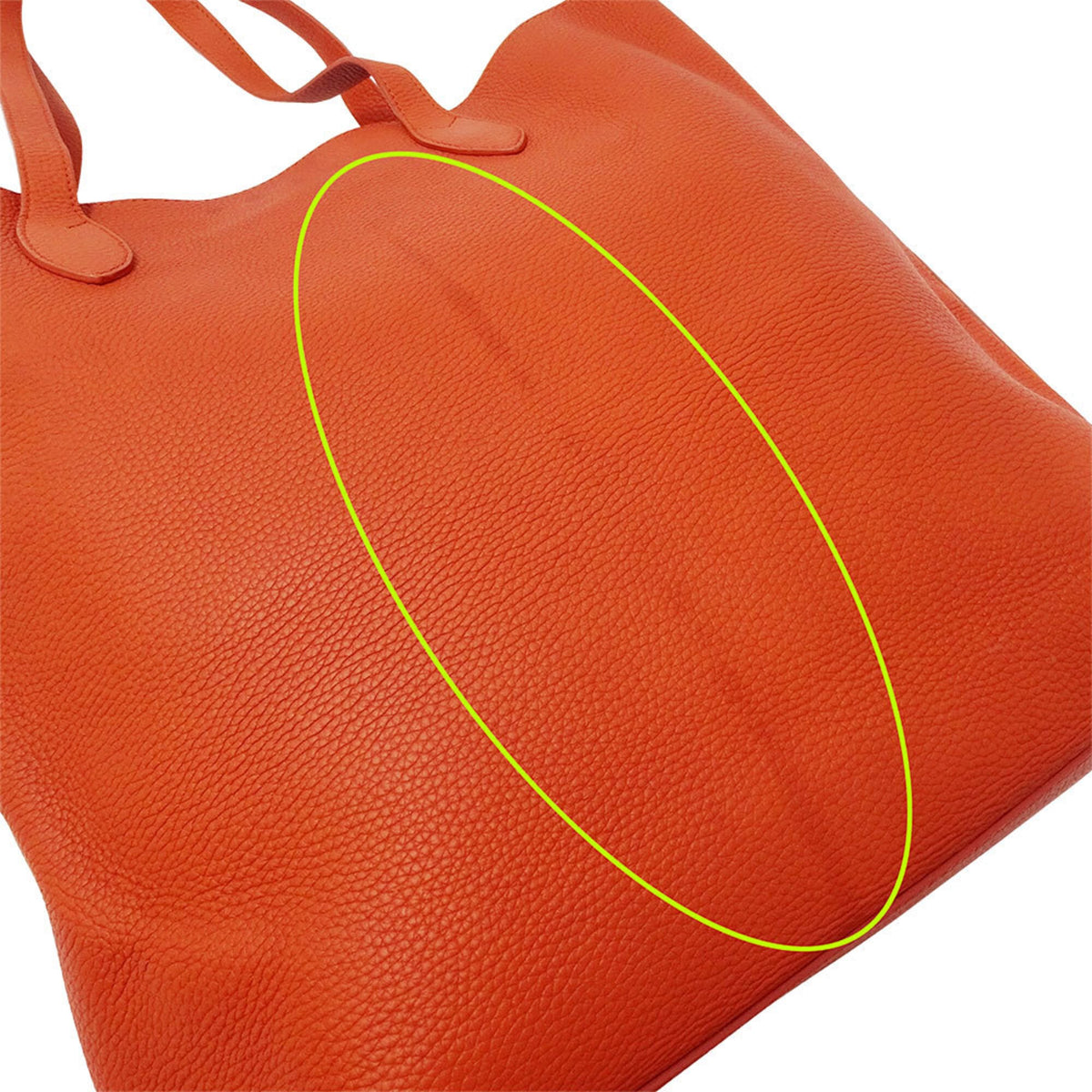 Burberry Orange Leather Handbag Tote Bag (Pre-Owned)