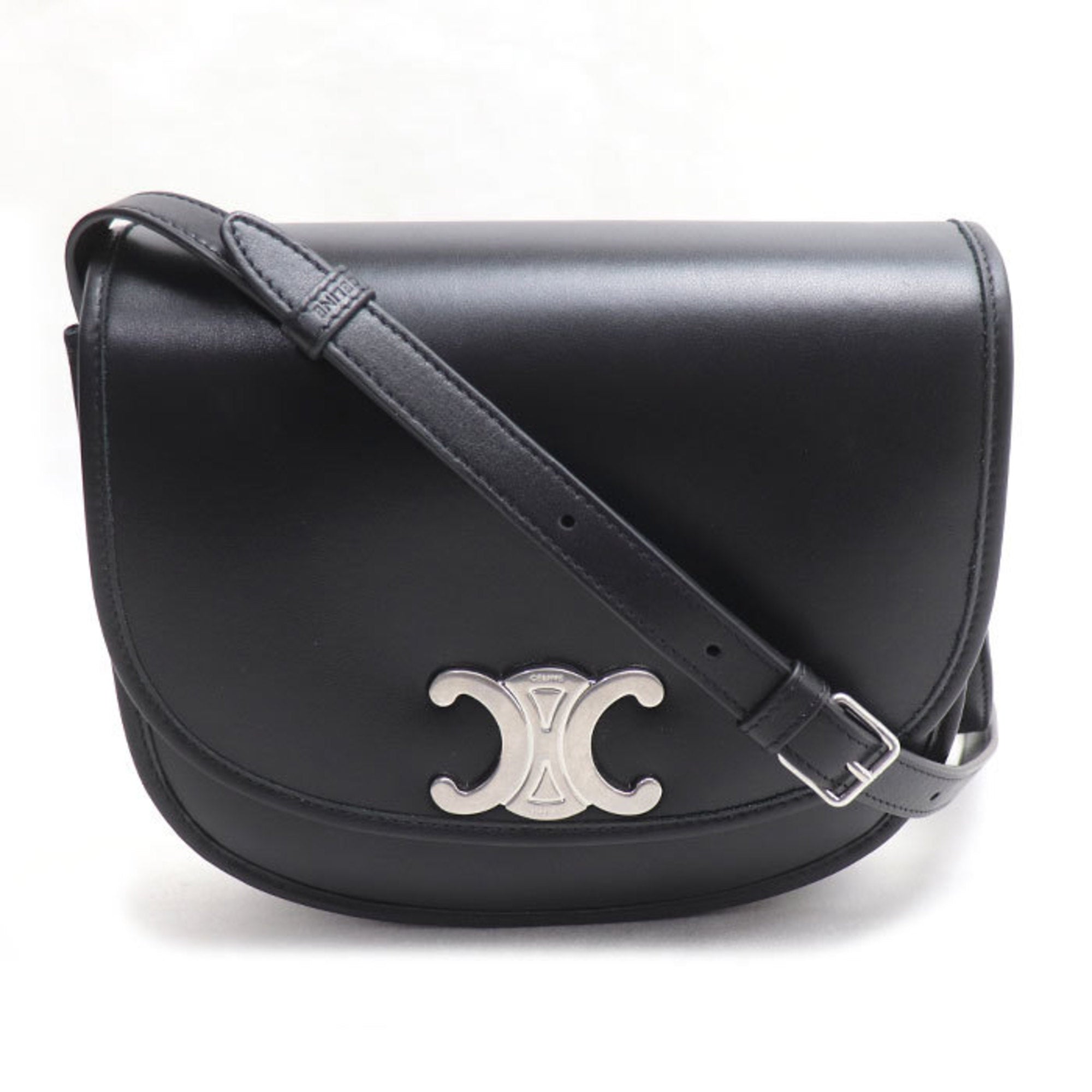 Celine Black Leather Shoulder Bag (Pre-Owned)