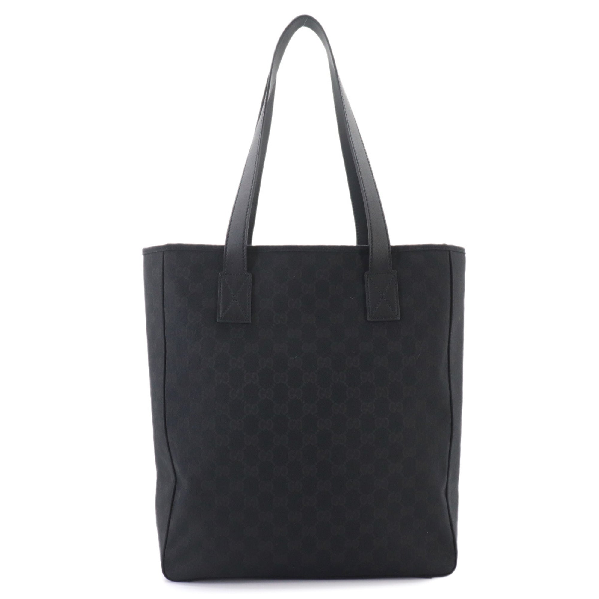 Gucci Gg Canvas Black Gg Canvas Handbag Tote Bag (Pre-Owned)