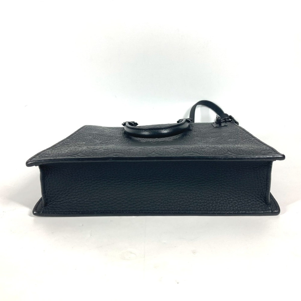 Louis Vuitton Black Leather Shoulder Bag Tote Bag (Pre-Owned)