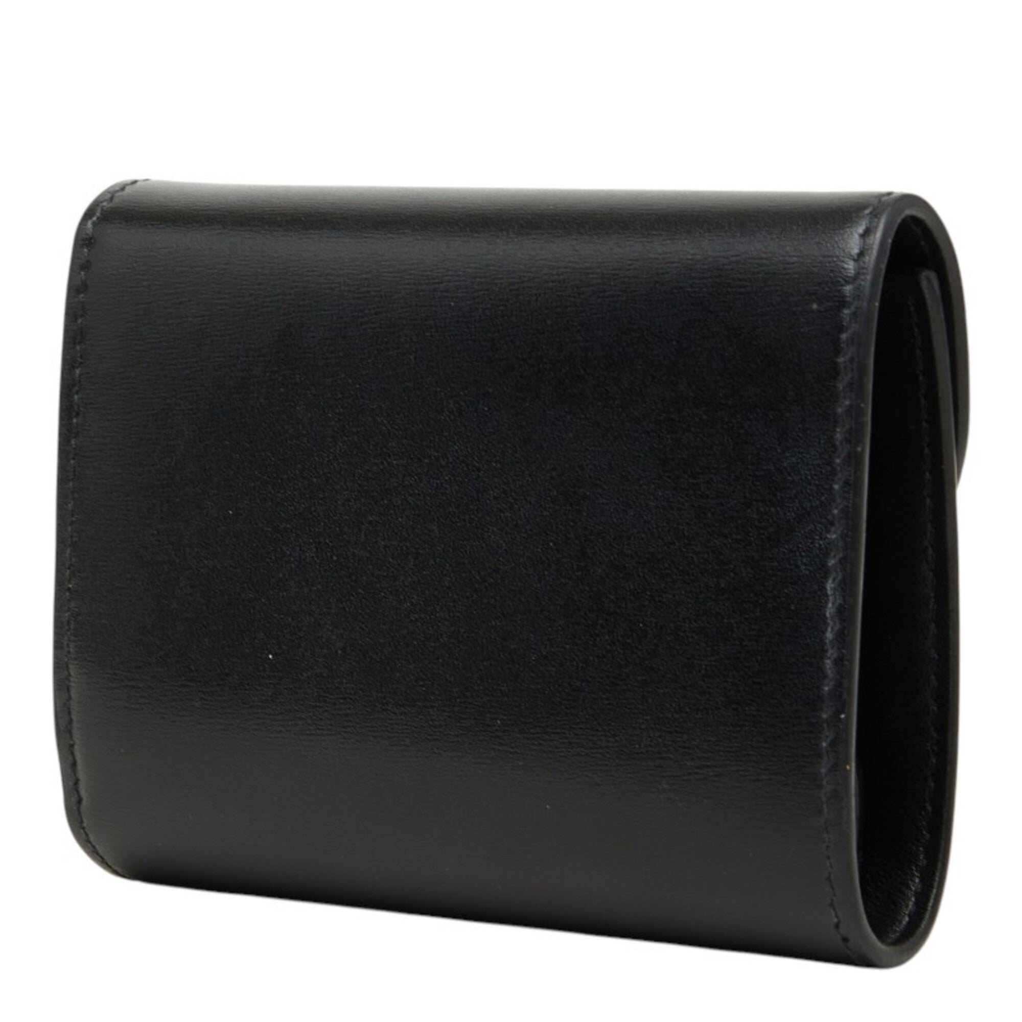 Celine Black Leather Wallet (Tri-Fold) (Pre-Owned)